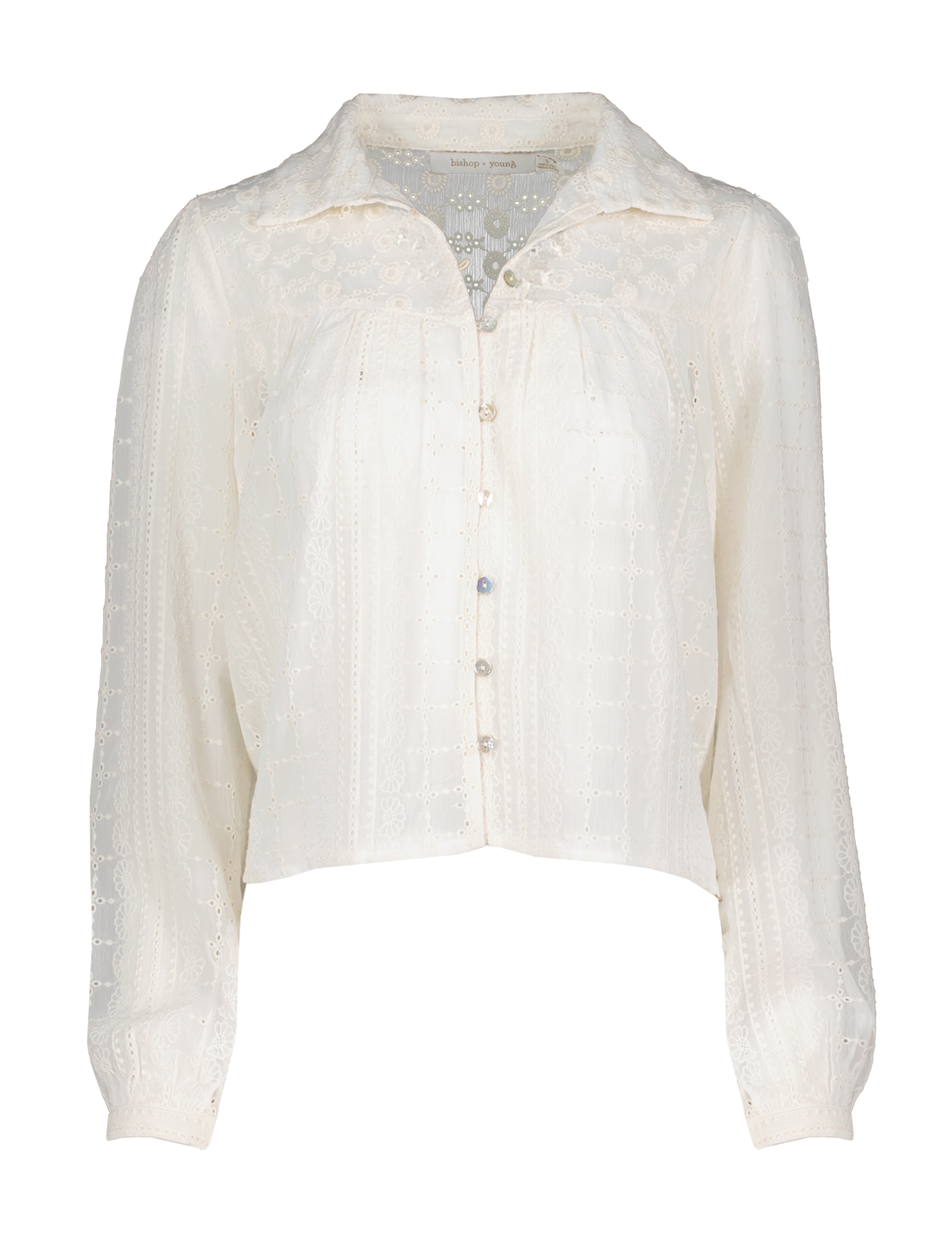 Esme Eyelet Blouse, Ivory
