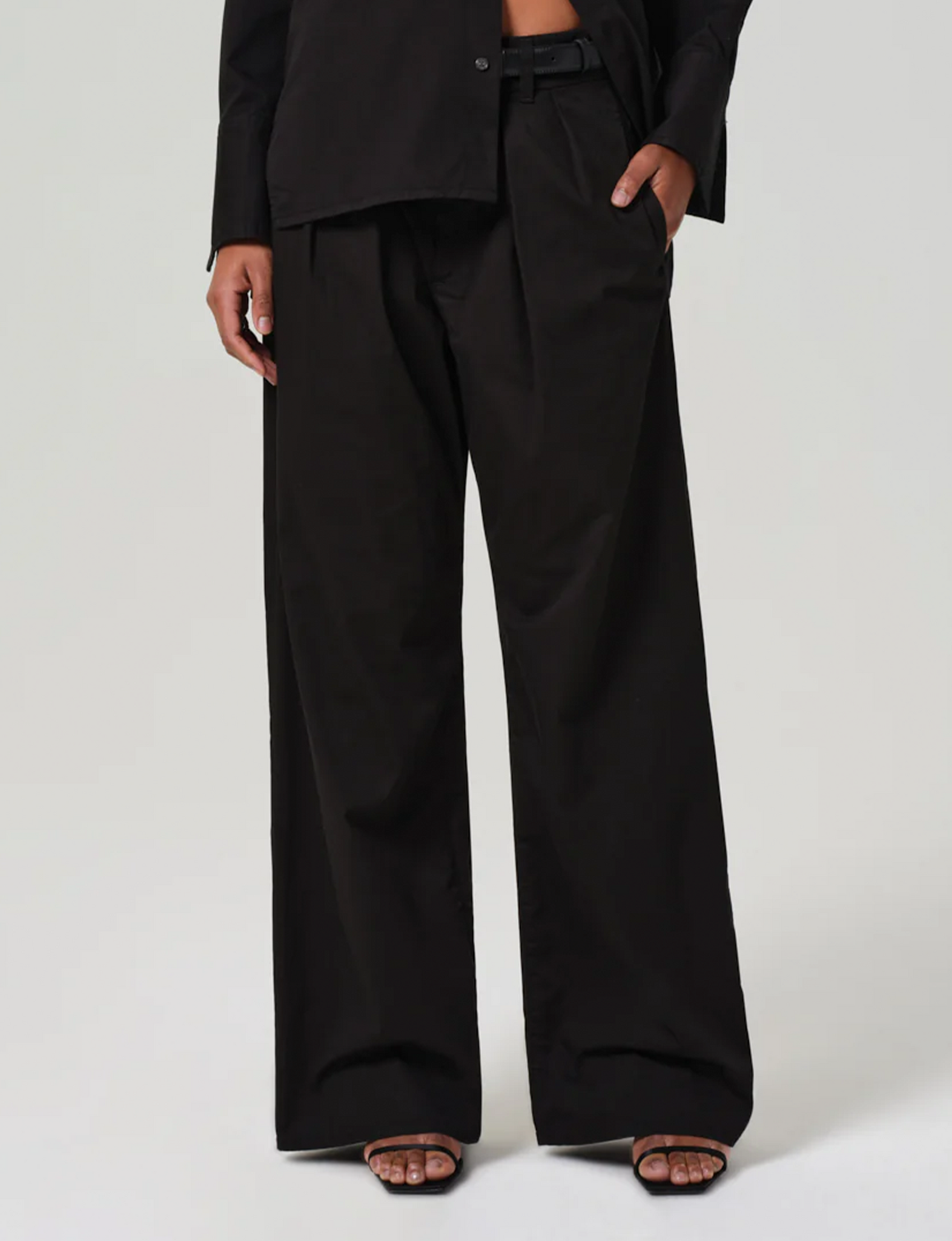Petra Pleated Trouser, Black