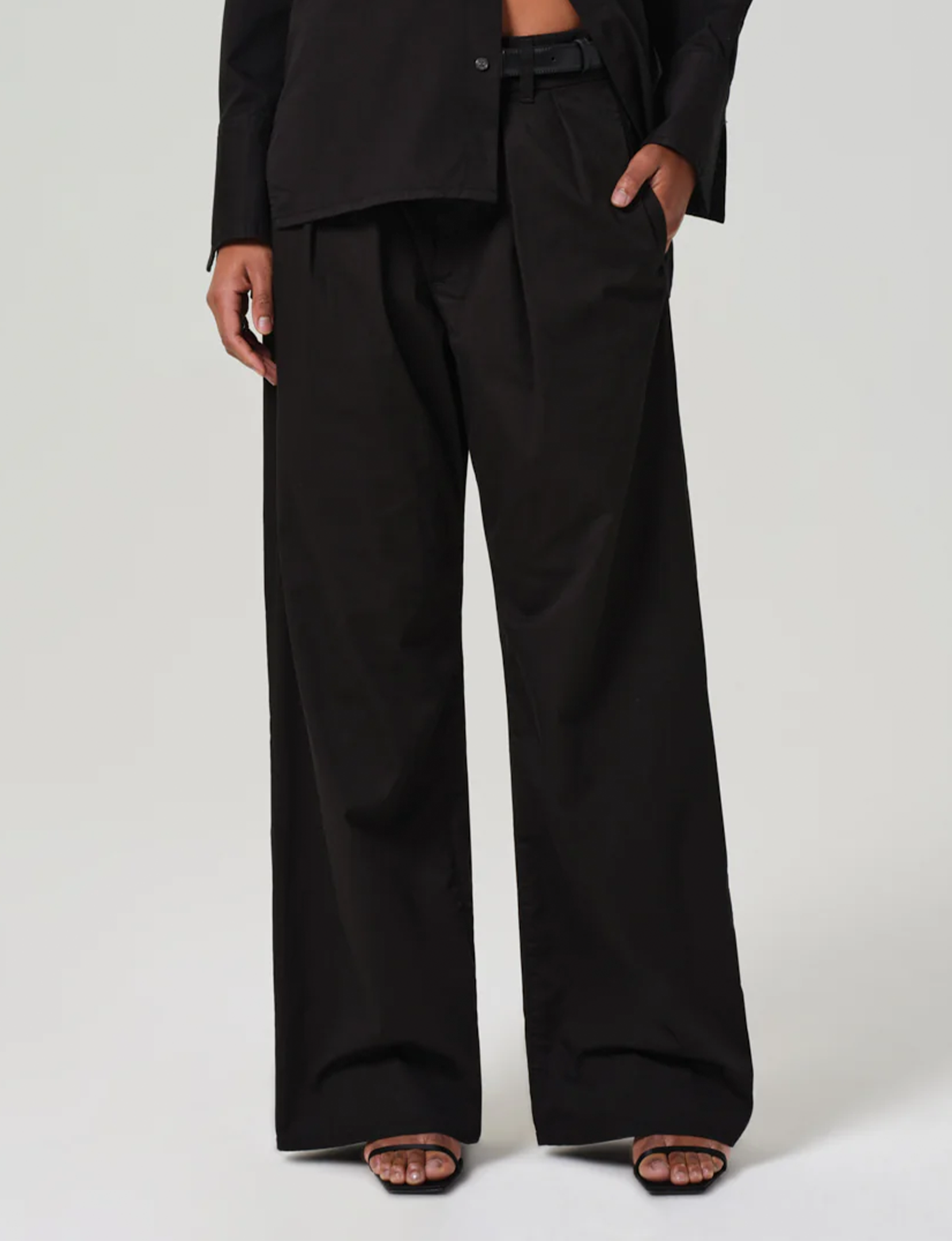 Petra Pleated Trouser, Black