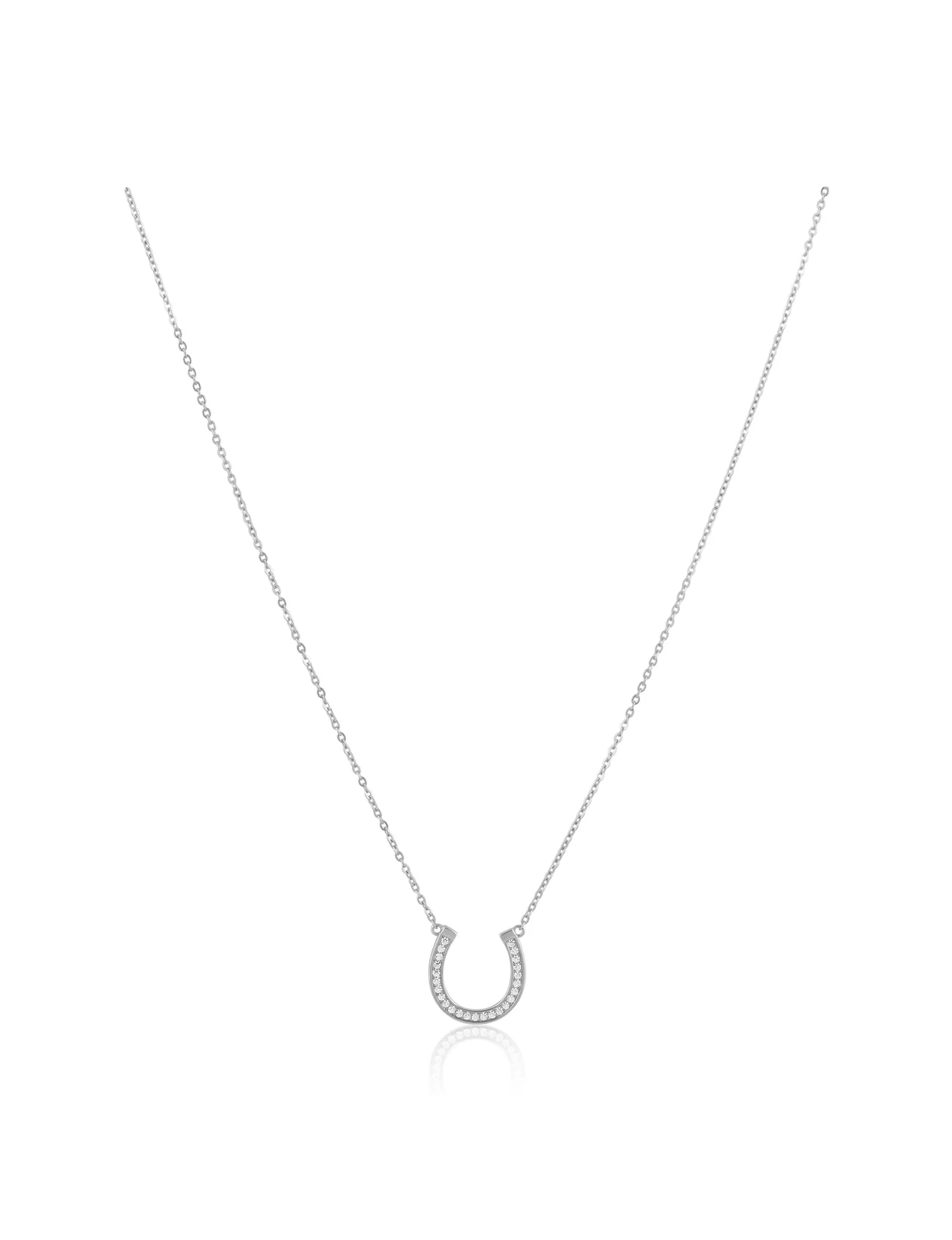 Montana Horseshoe Necklace, Silver