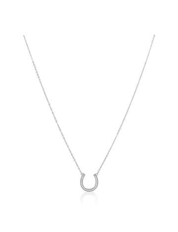 Montana Horseshoe Necklace, Silver