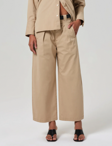 Cara Cropped Twill Trouser, Catalina