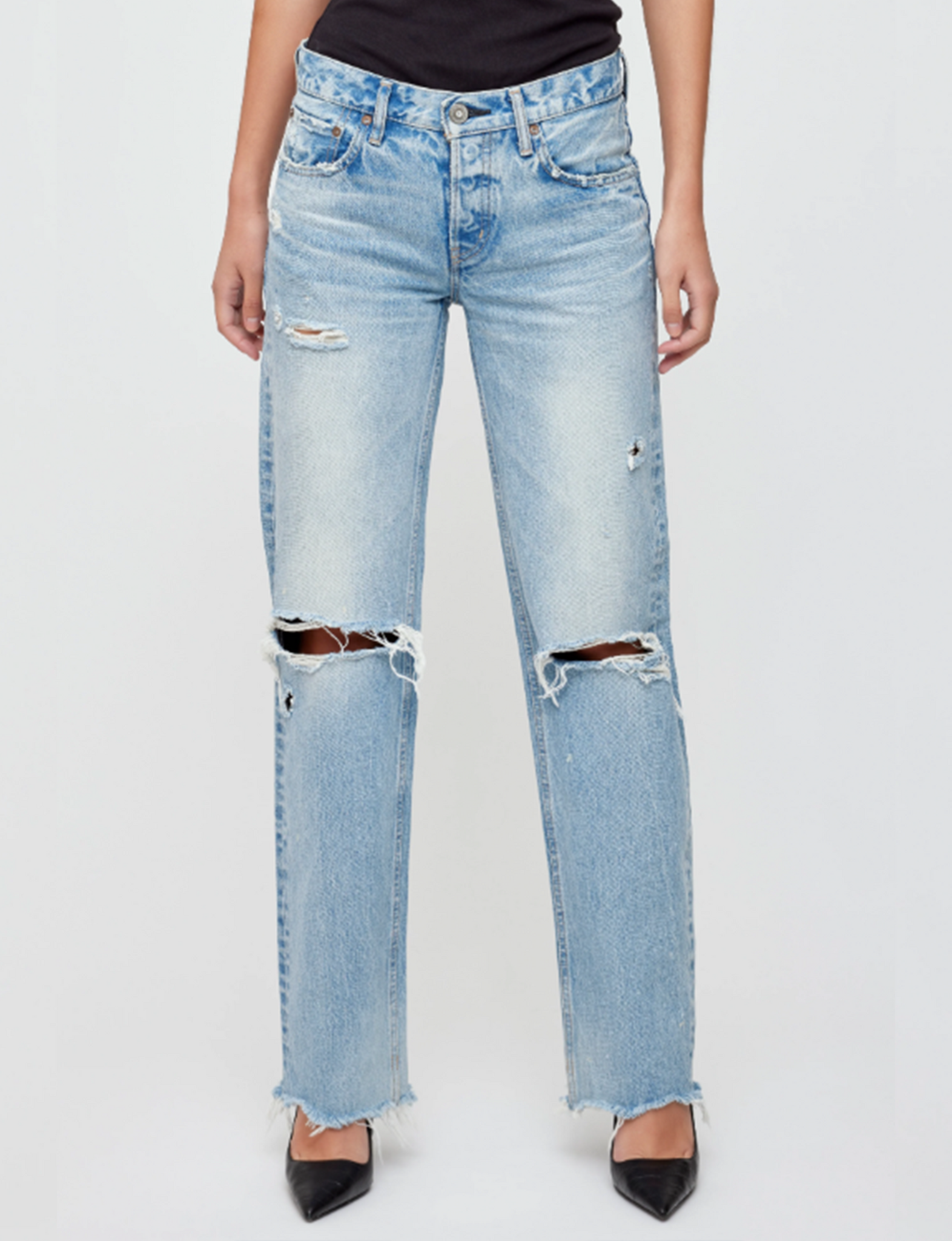 Odessa Low Straight, Light Blue