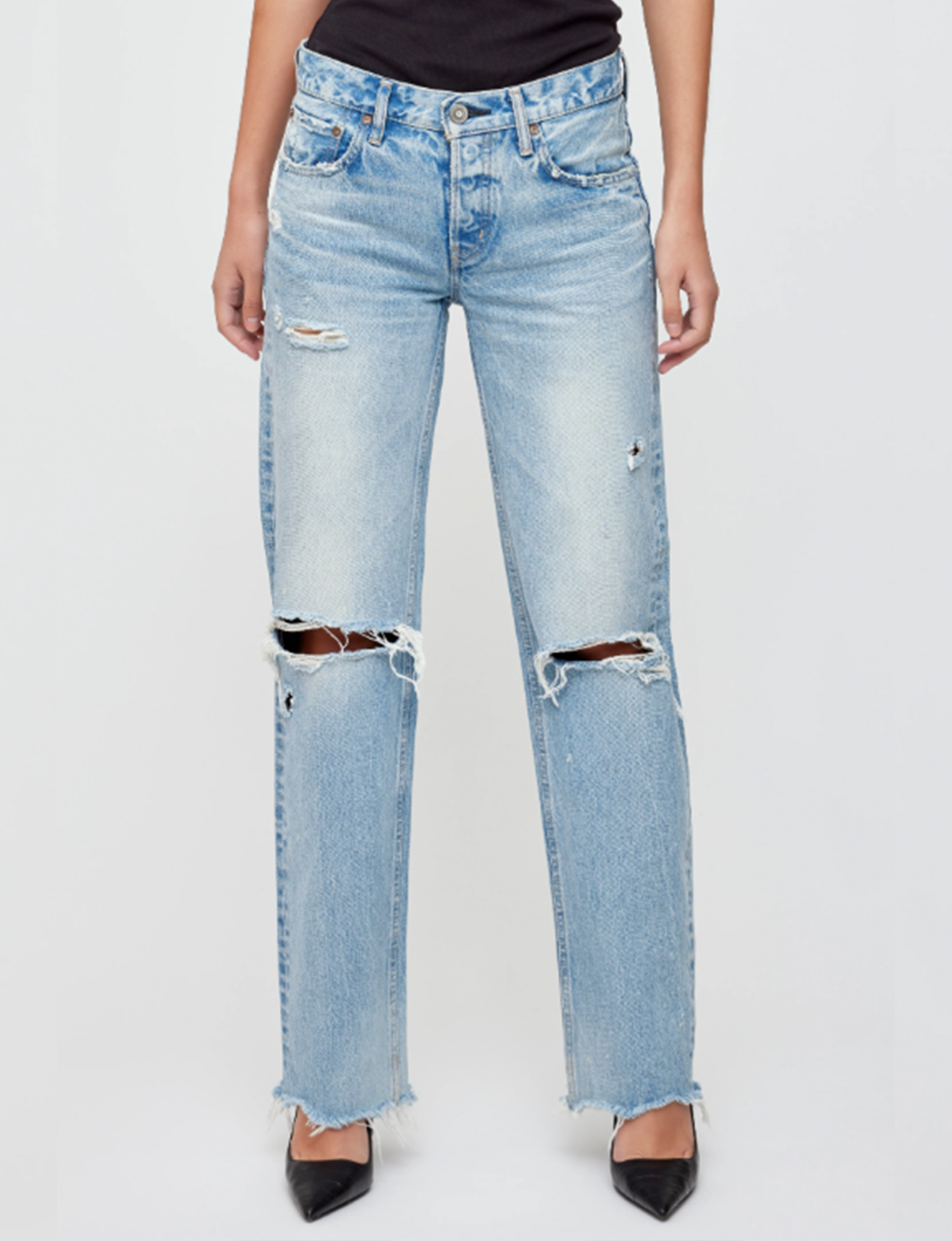 Odessa Low Straight, Light Blue