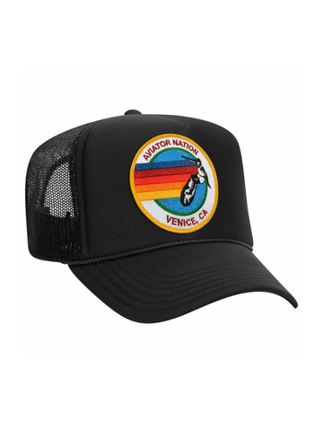 Signature Vintage Low Rise Trucker Hat, Black