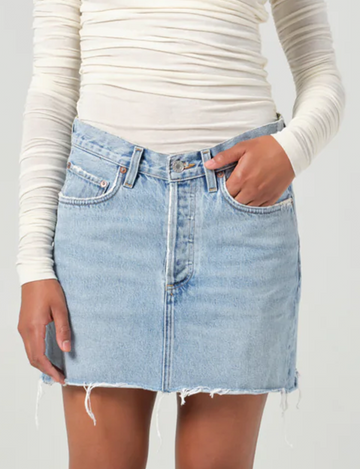 V-Waist Mini Skirt, Force