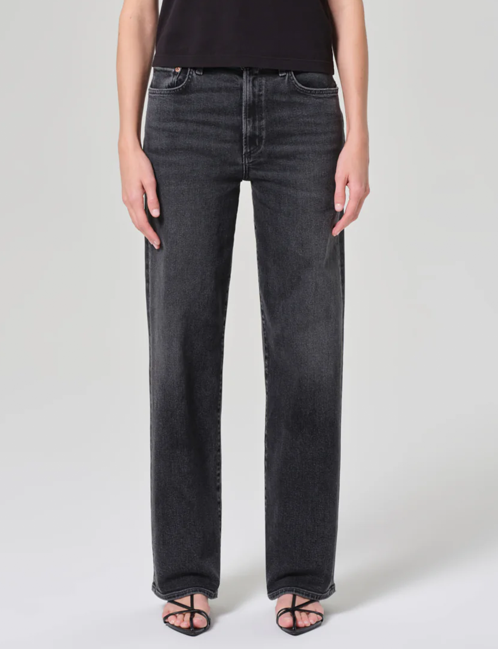 Harper Relaxed Mid Rise Straight, Hush