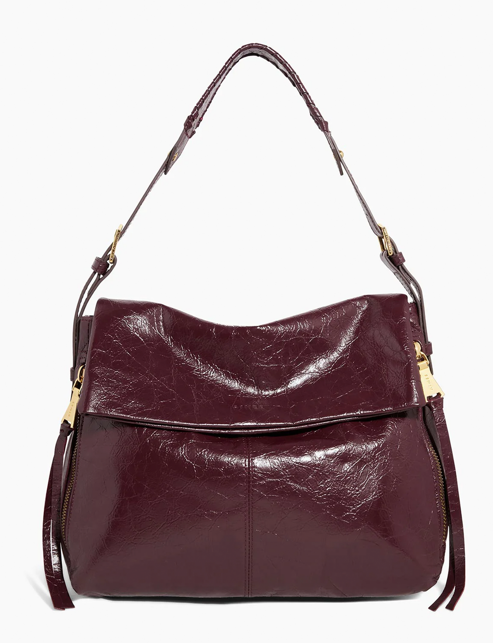 Bali Hobo Bag, Cherry Crinkle