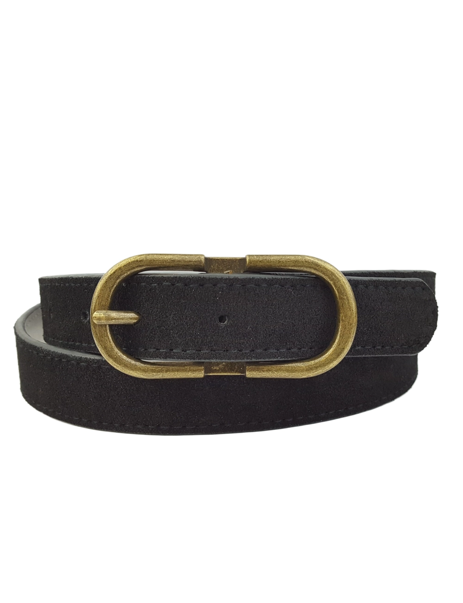 Oval Buckle Belt, Black