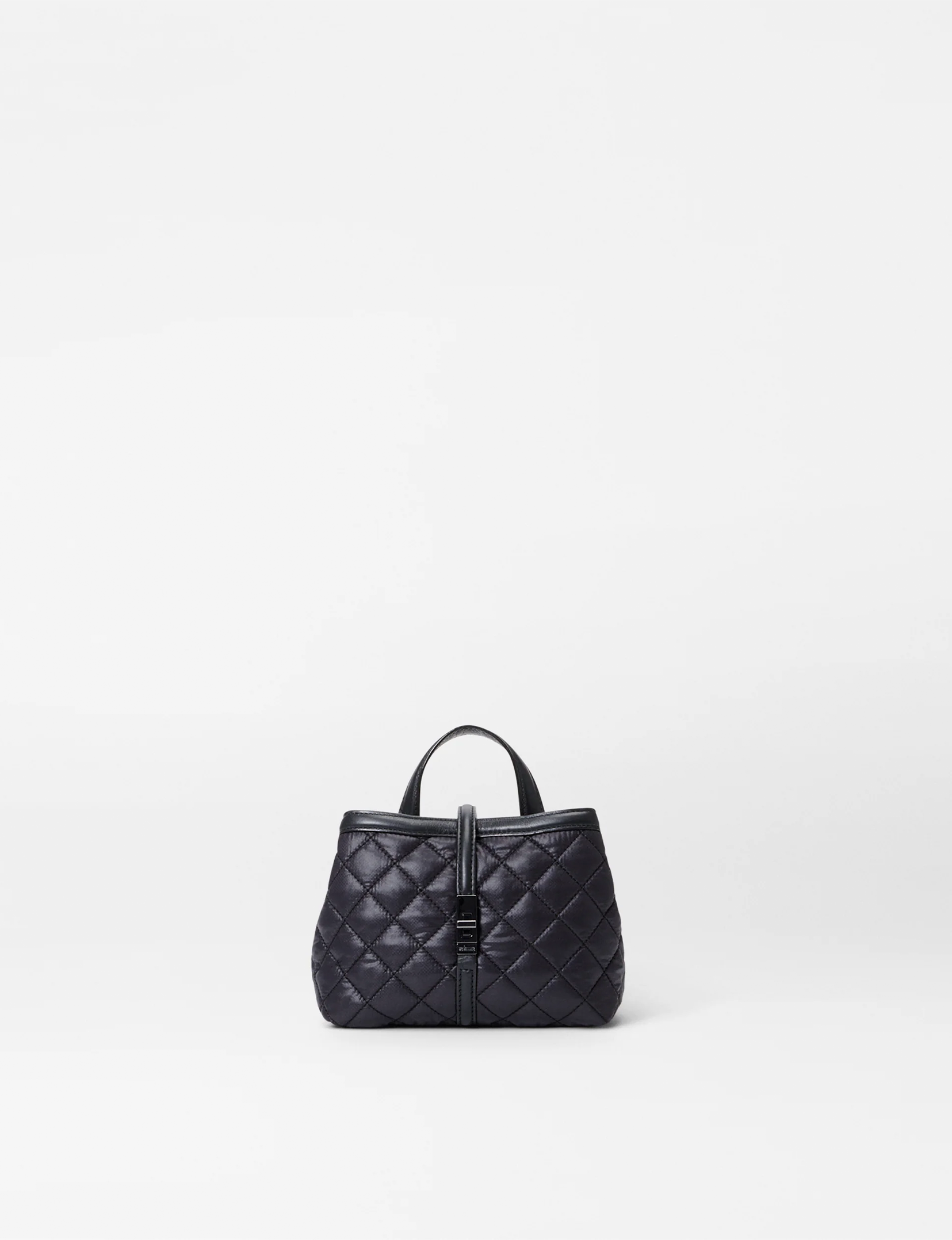 Mini Astor Handle Bag, Black