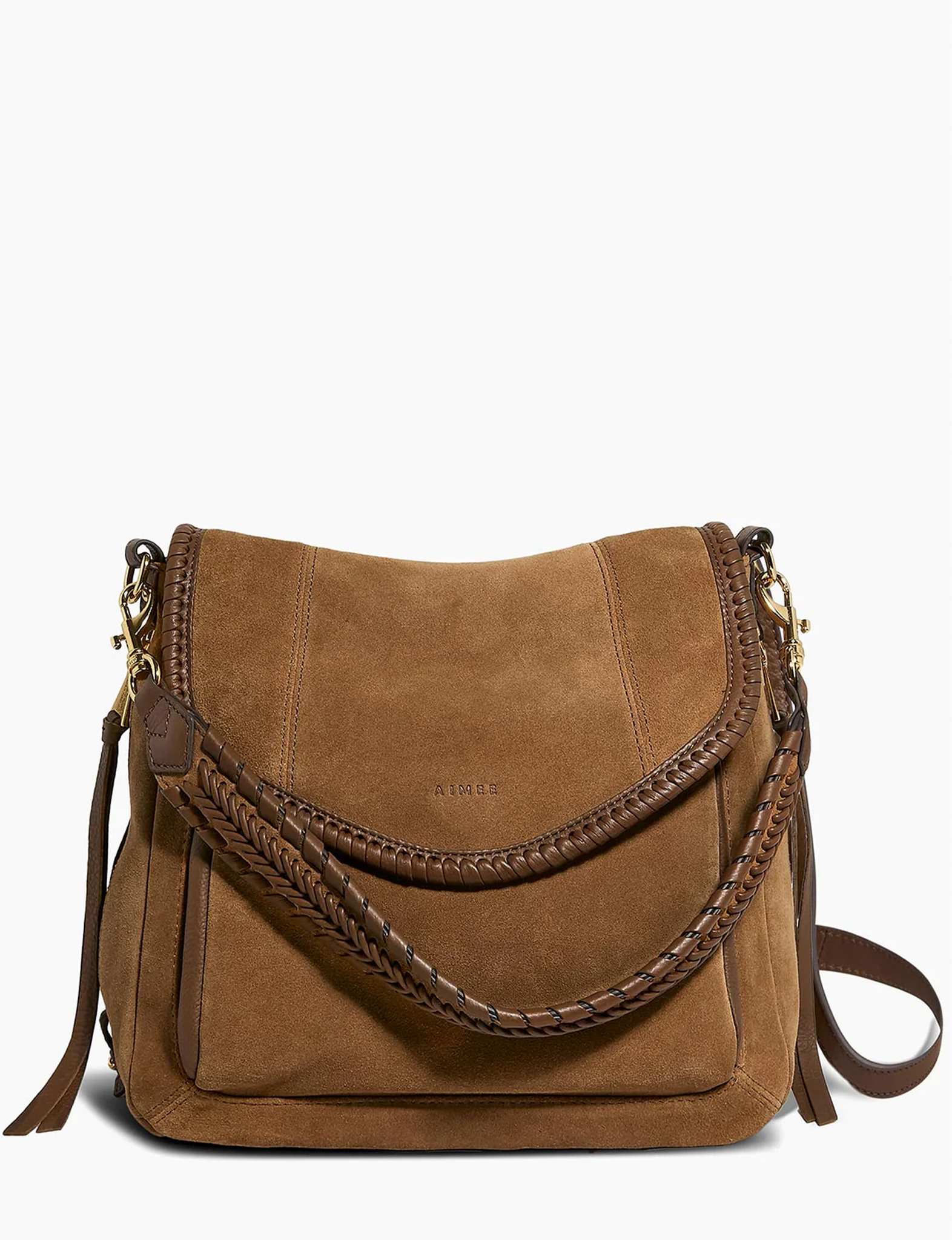 All For Love Shoulder Bag, Coffee Suede