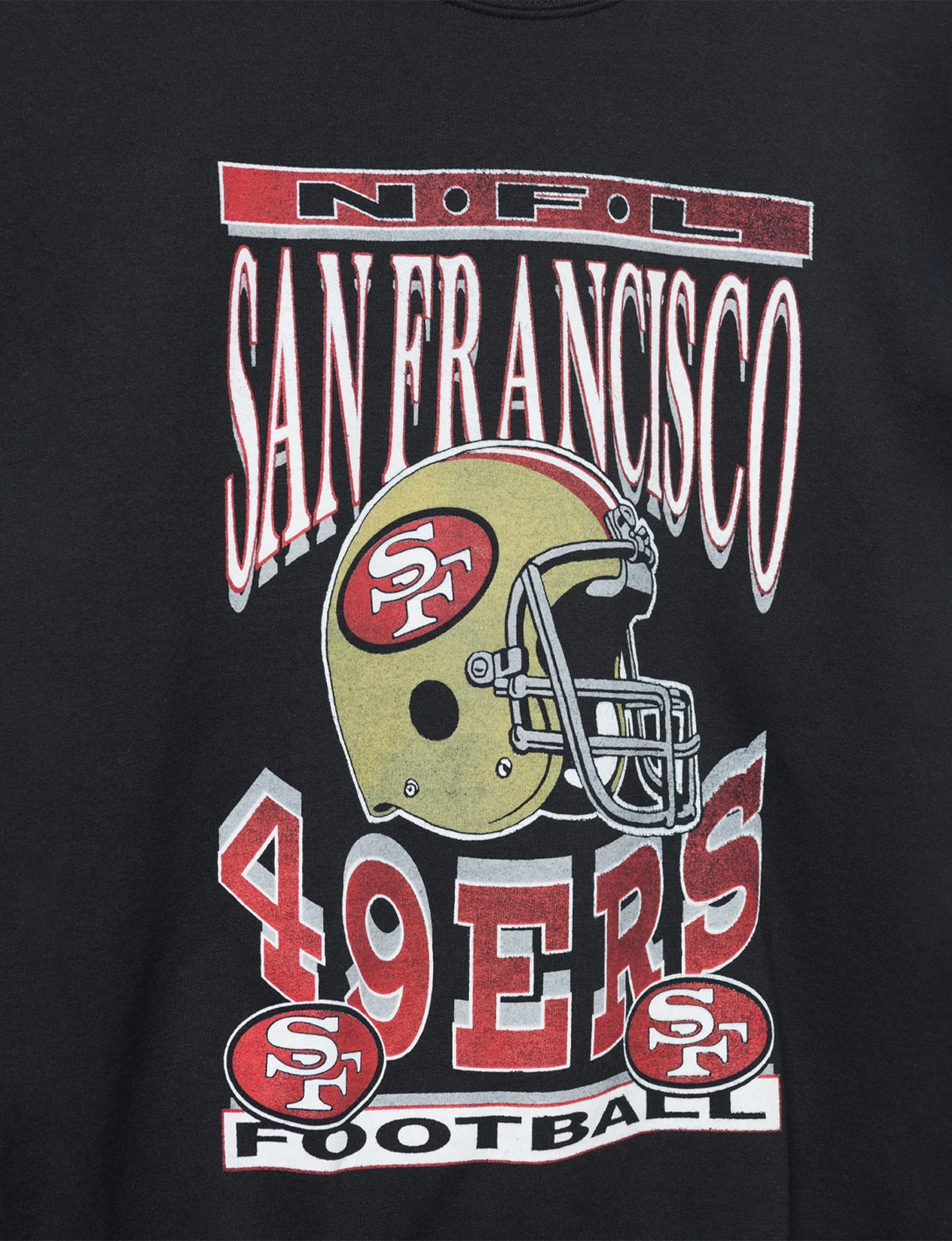 SF 49ers Helmet Fleece, Black