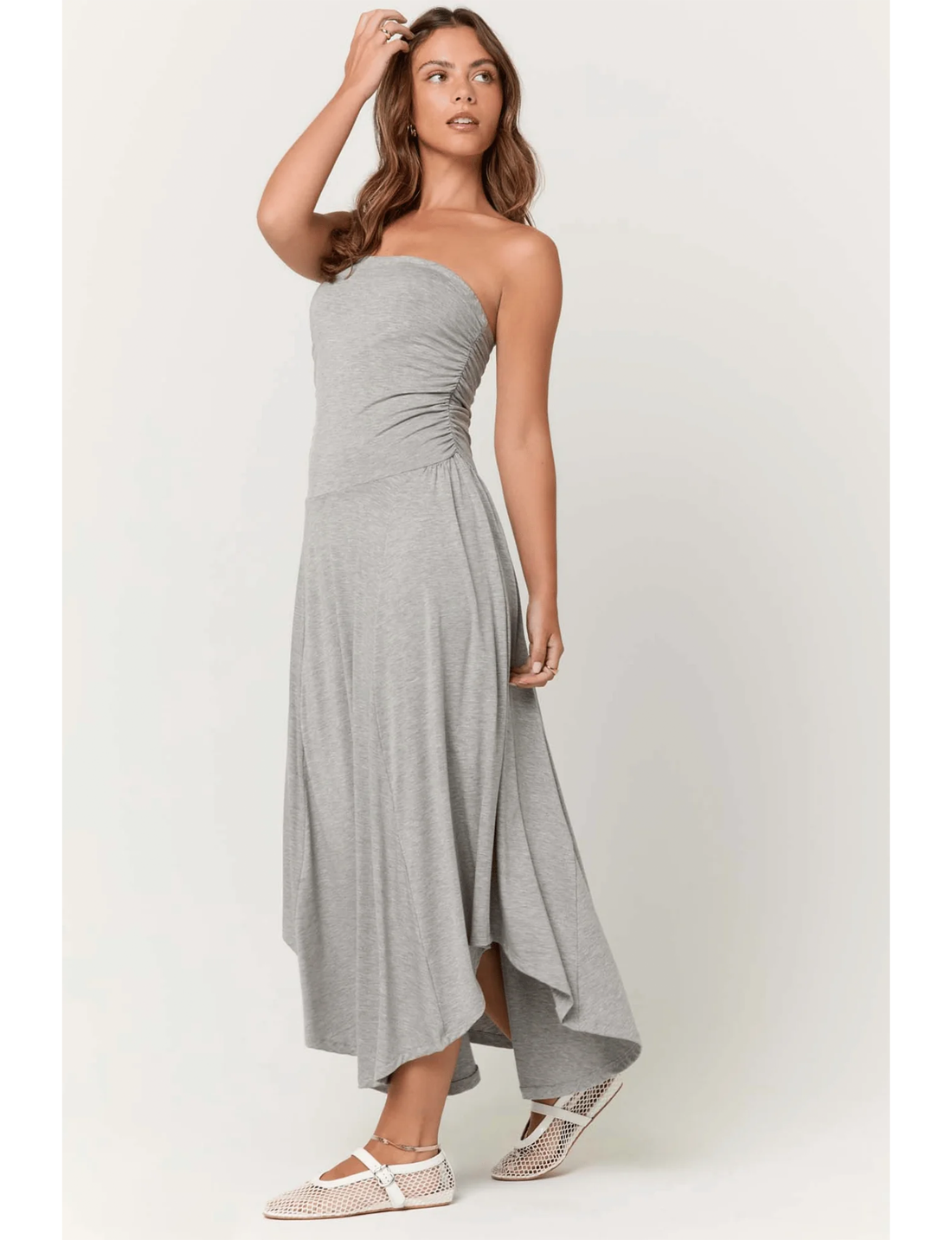 Goddess Dress, Heather Grey
