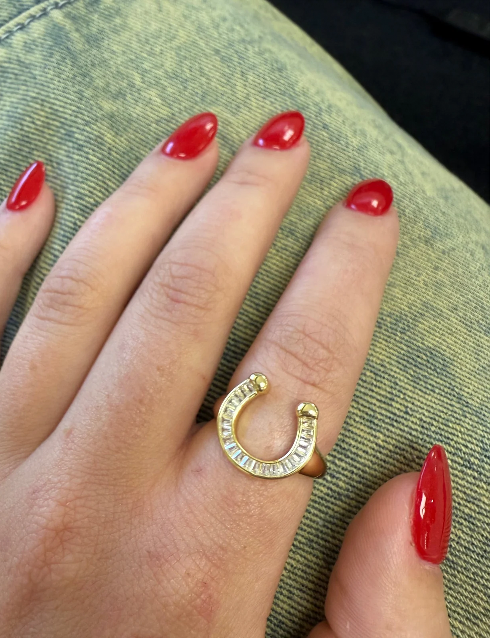 Off To The Races Signet Ring, Gold