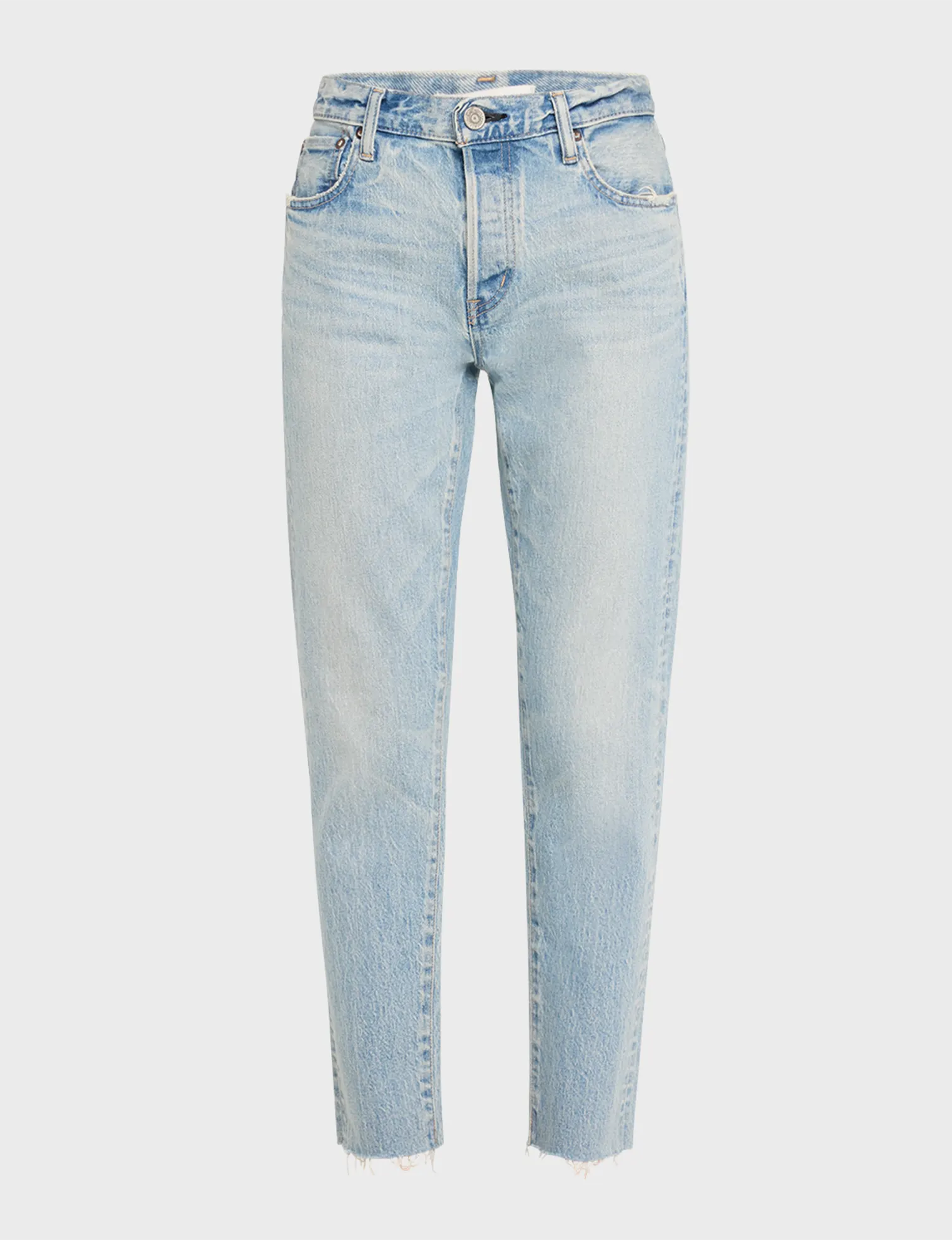 Mid-Rise Montura Tapered, Light Blue