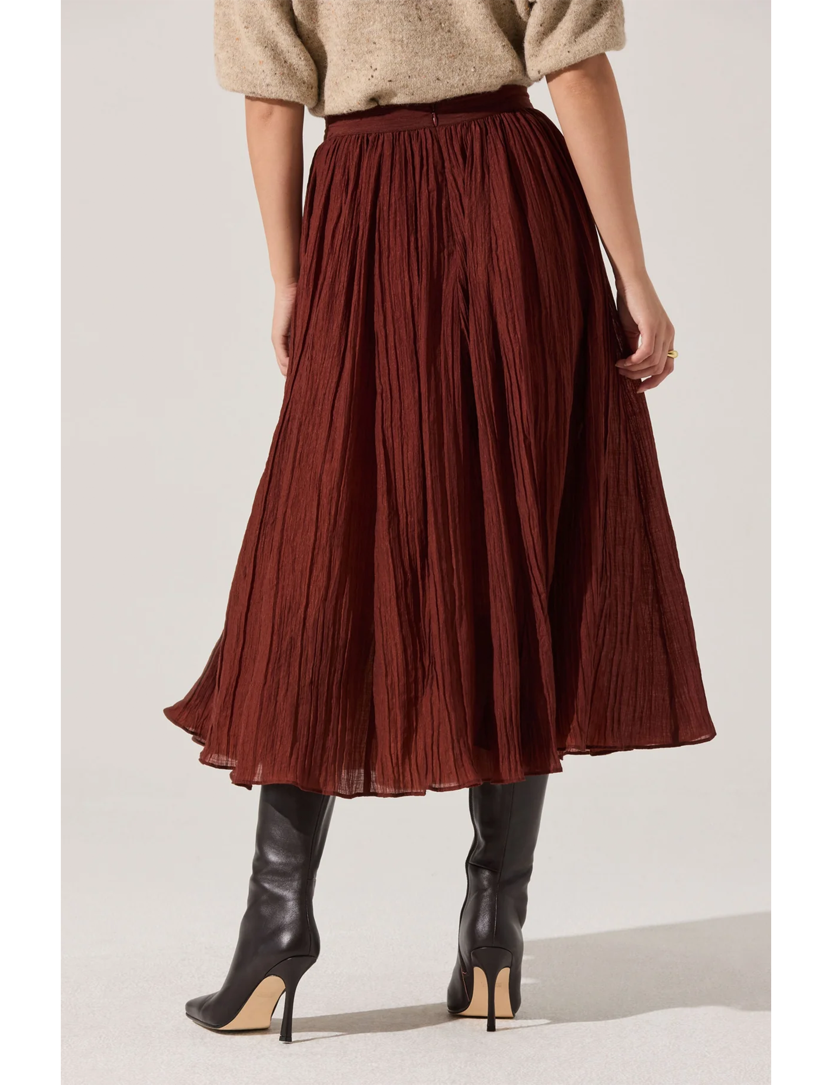 Salome Skirt, Burnt Brown