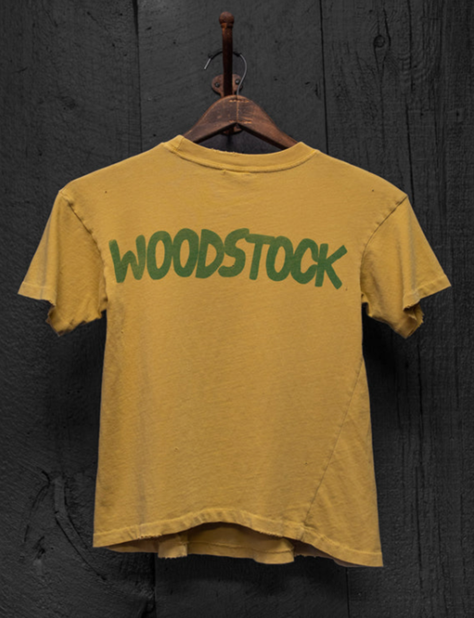 Woodstock Cropped Tee, Mustard