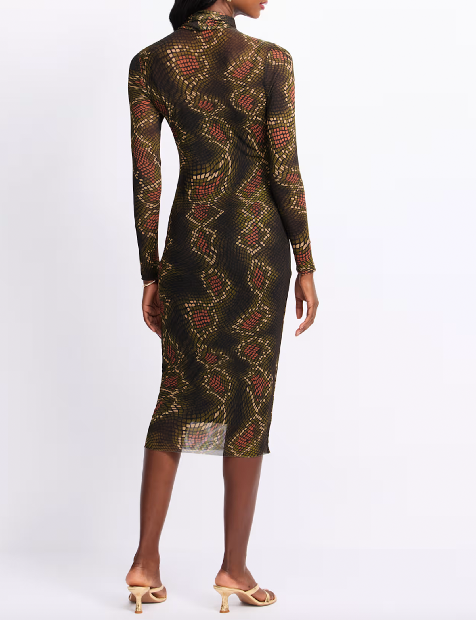 Vivienne Dress, Fossil Brown