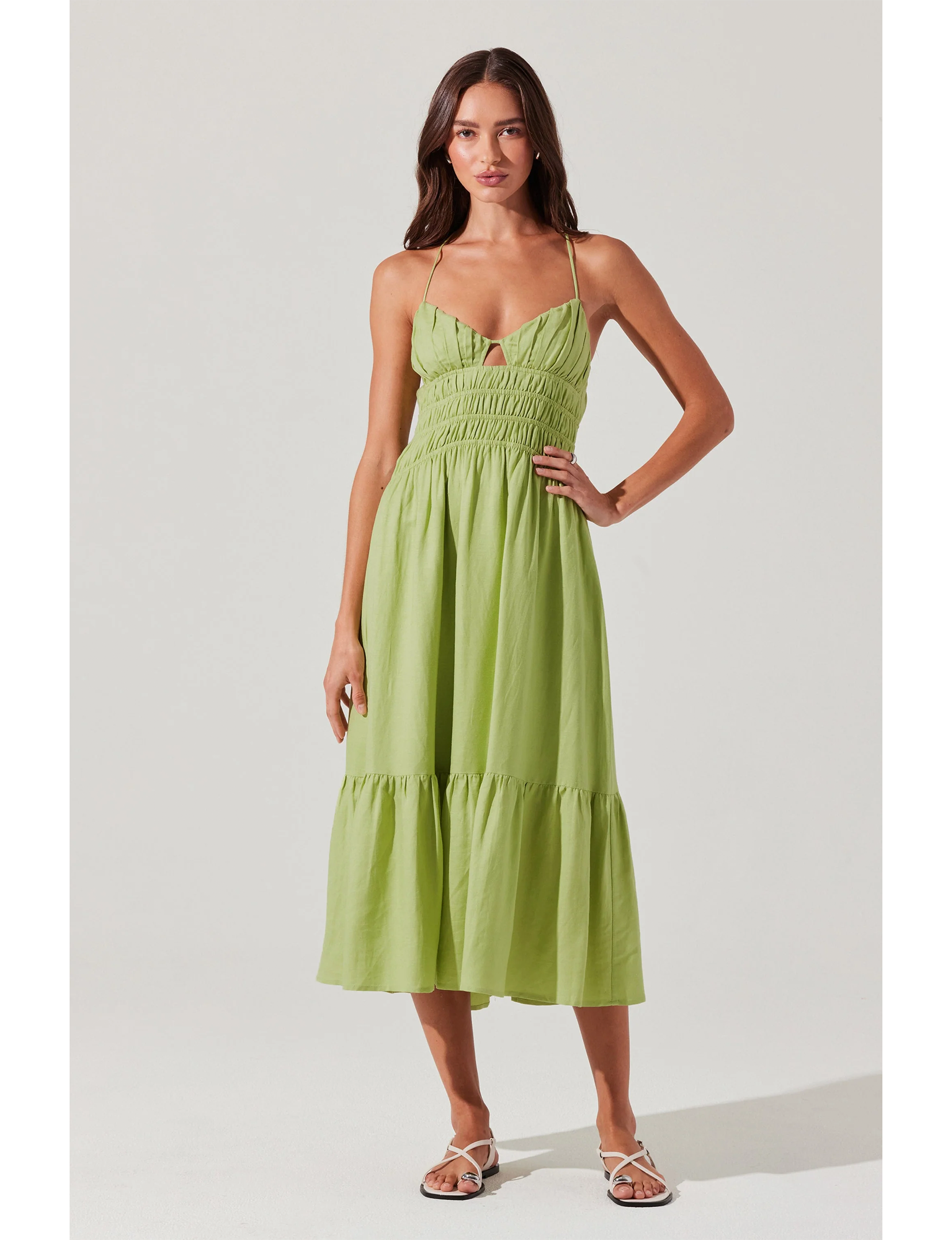 Eleni Dress, Spring Green