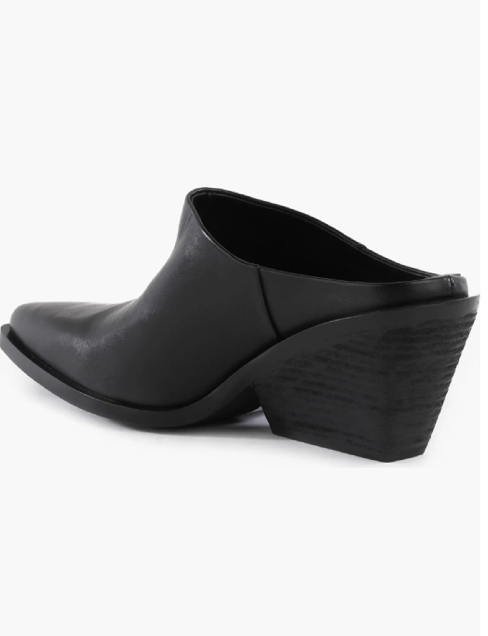 Morning Joe Mule Boot, Black Leather
