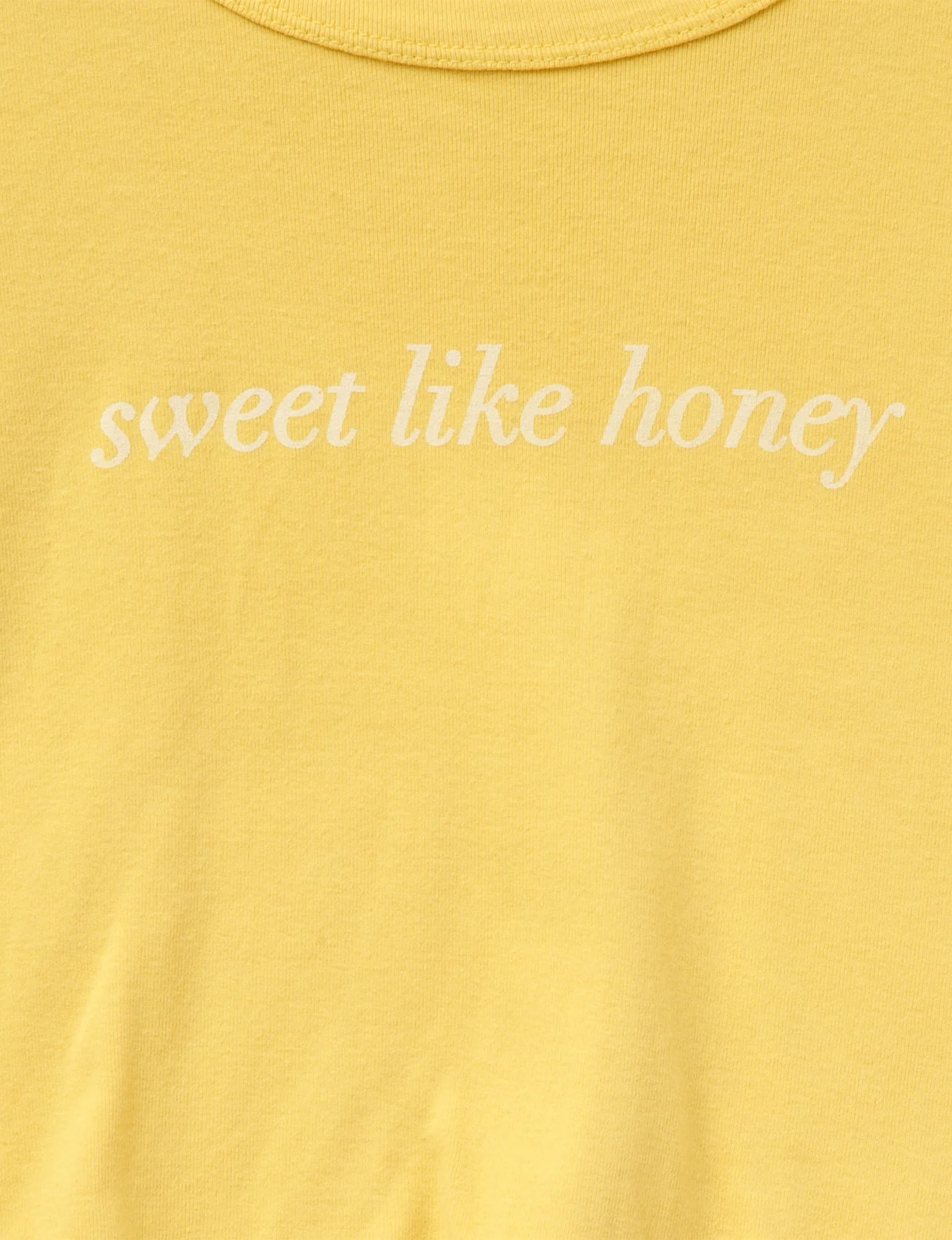 Sweet Like Honey Tee, Misted Yellow