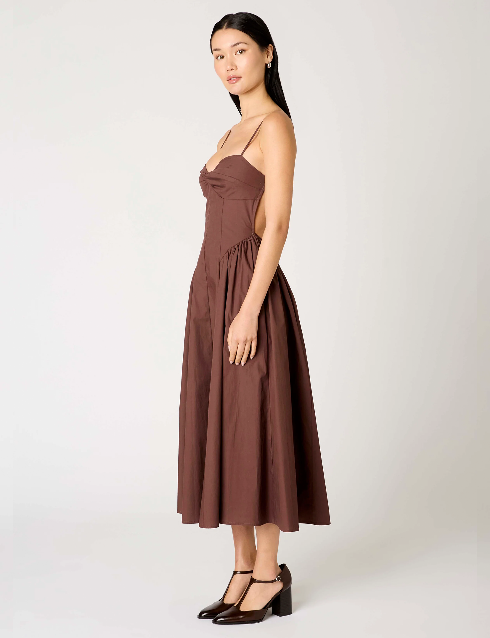 Destene Dress, Chocolate