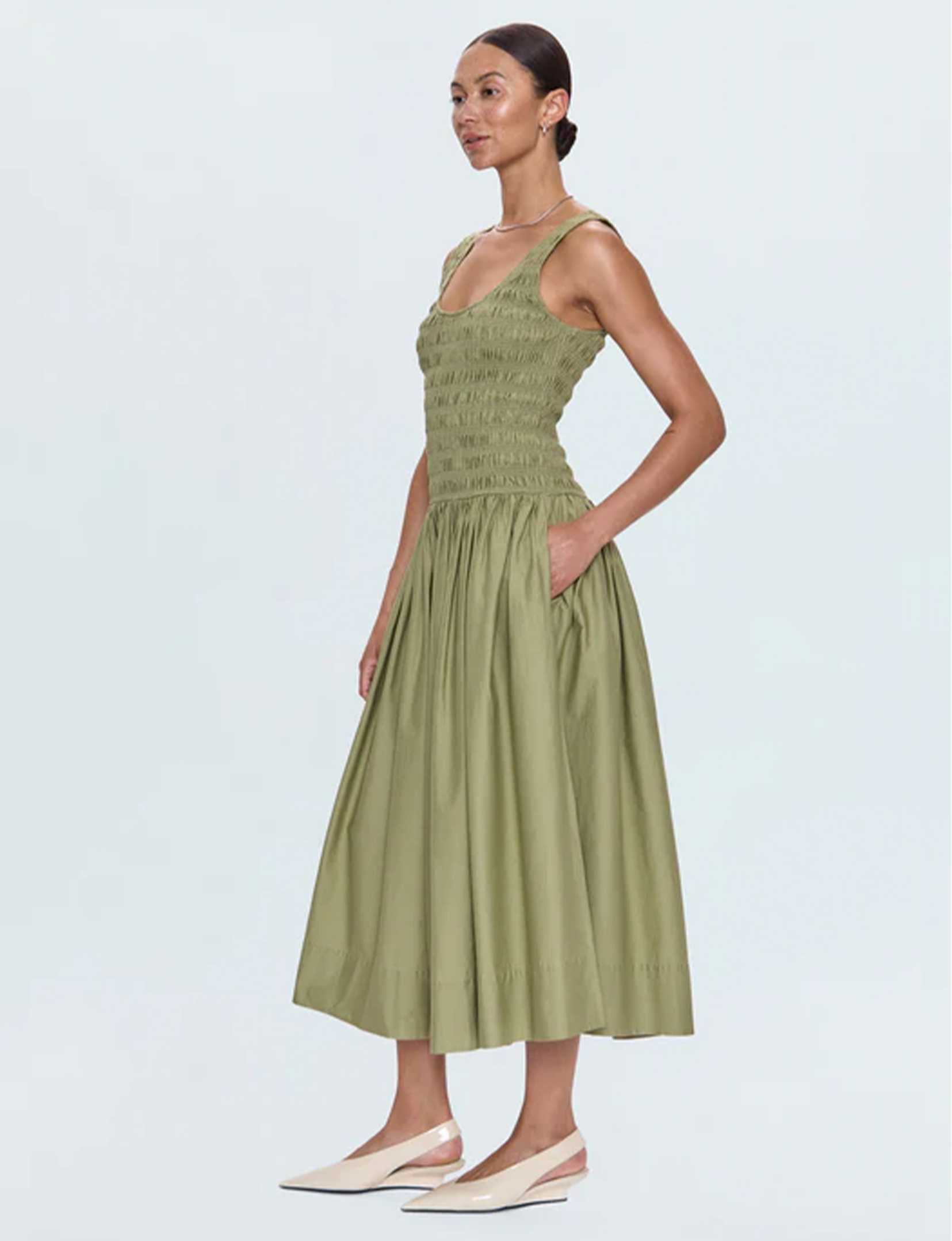 Alessia Dress, Sage