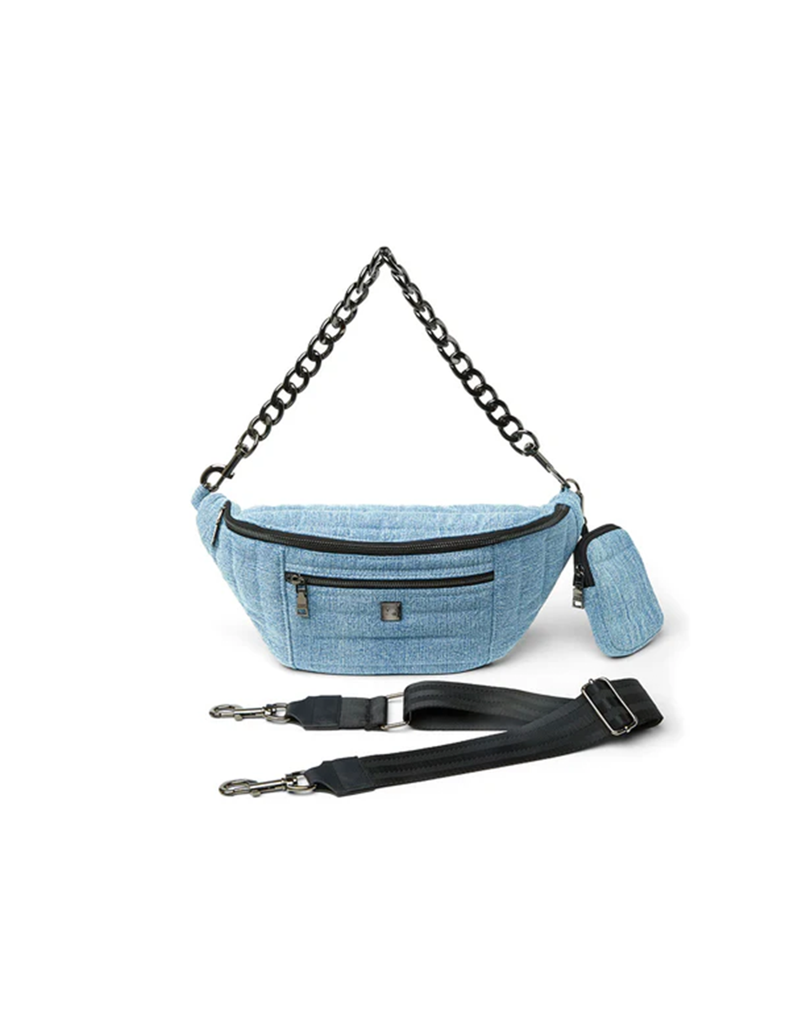 Sister Sling Bag, Light Washed Denim
