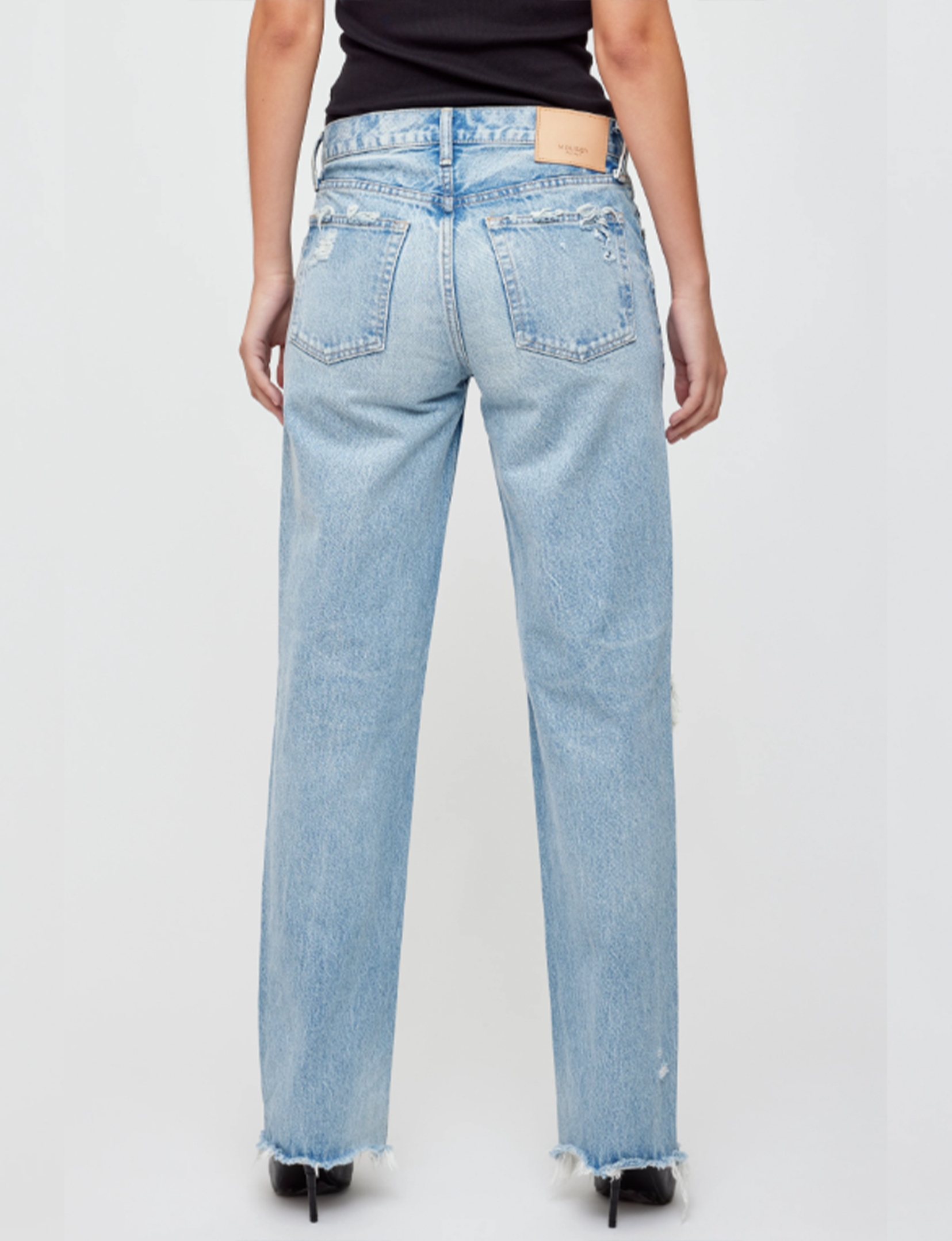 Odessa Low Straight, Light Blue