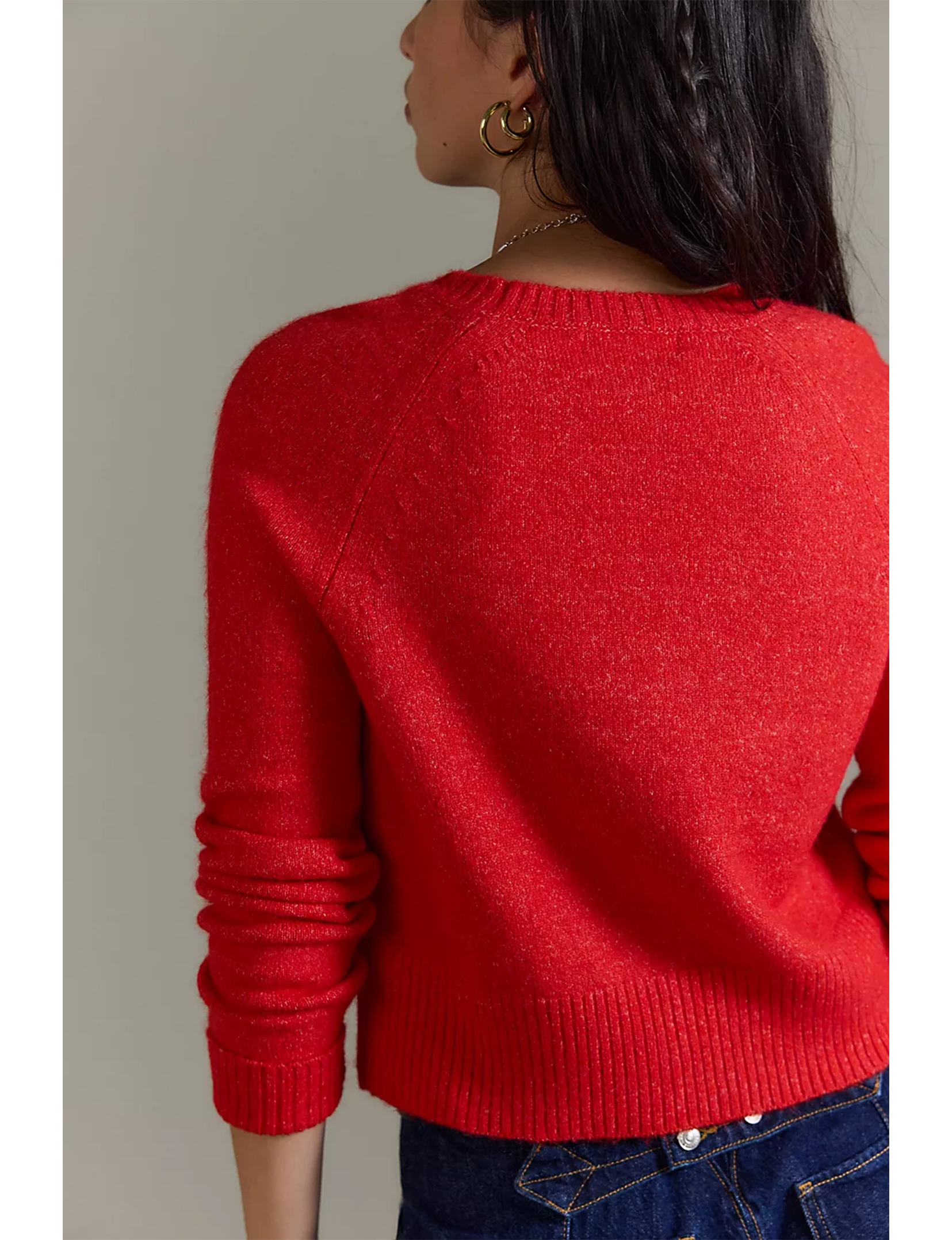 School Girl Cardi, Cherry Pop Melange