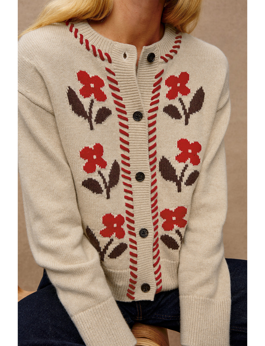 Mavie Cardigan, Carmine Floral