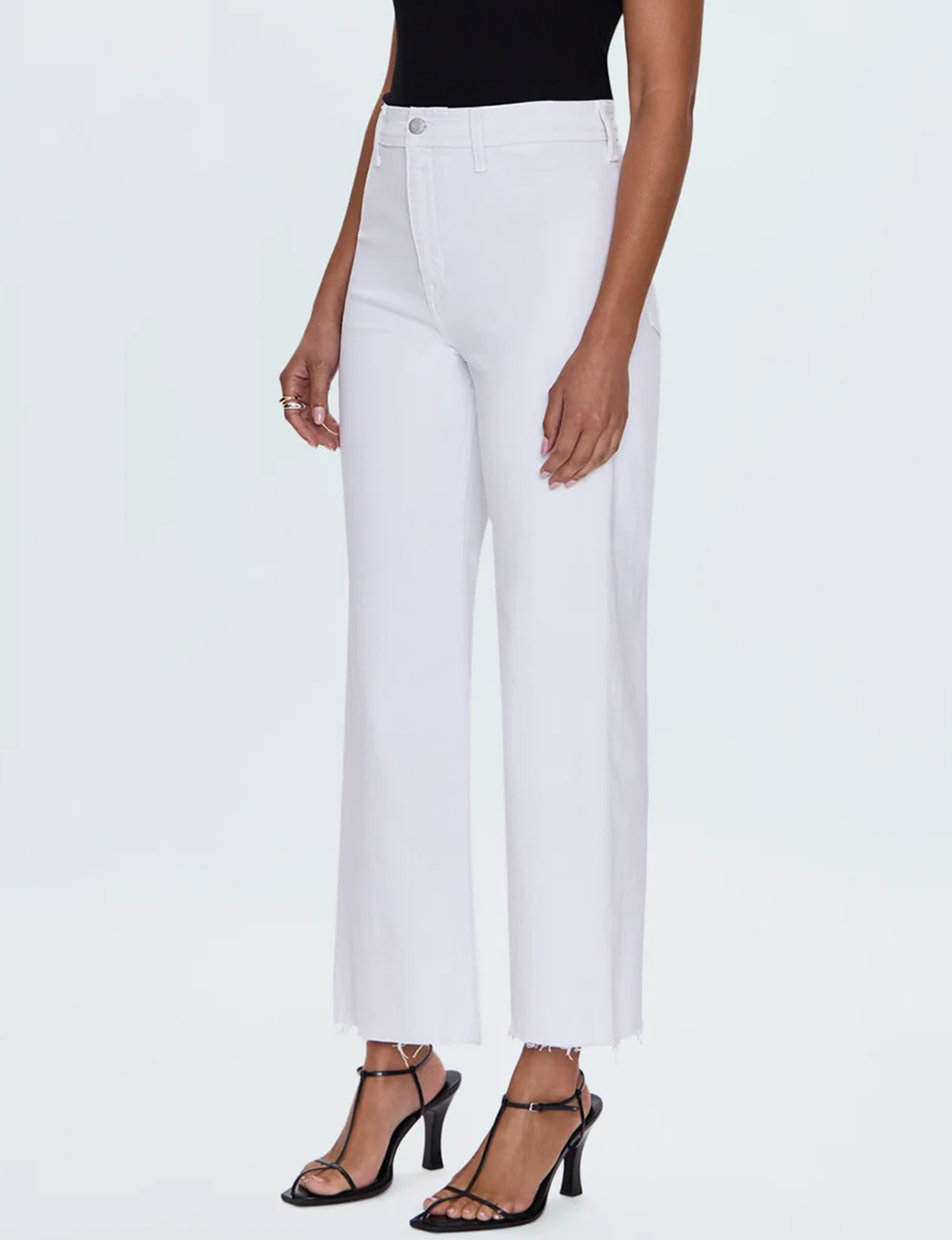 Penny High Rise Wide Leg Crop, Blizzard