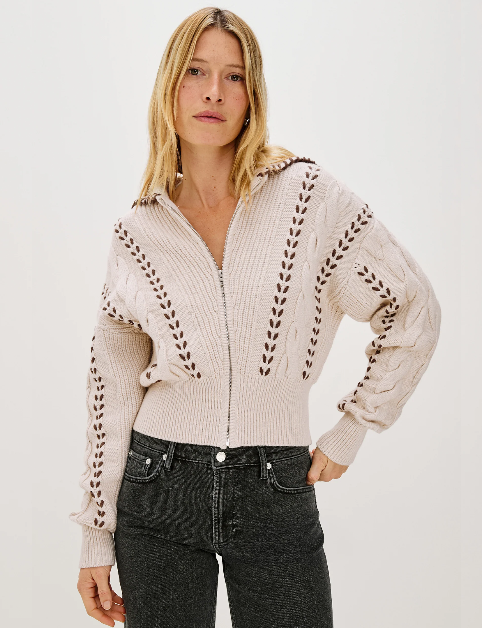 Lune Sweater, Oatmeal Brown Whip