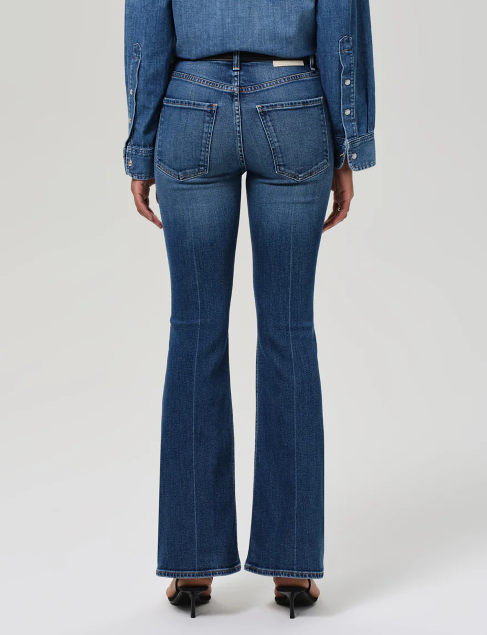 Lilah High Rise Long Bootcut, Abalone