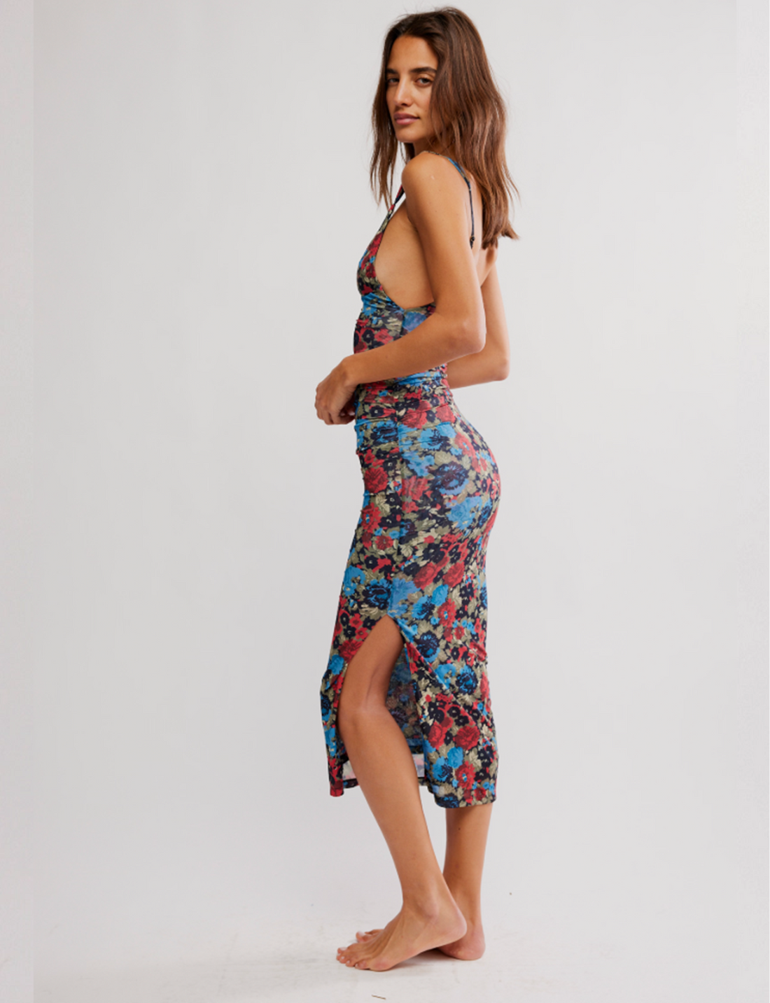 Long Live Printed Mesh Slip, Black/Combo