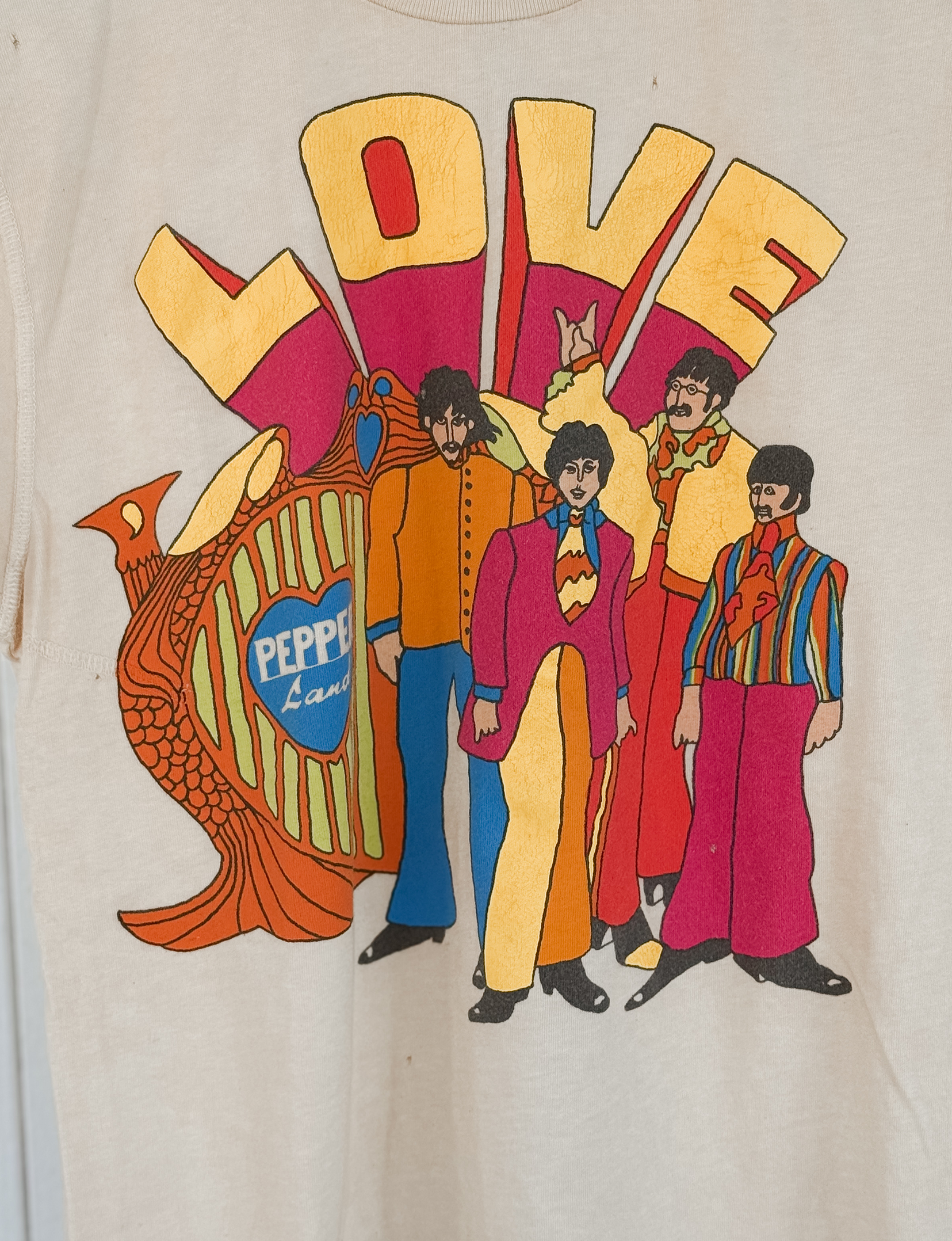 The Beatles Crew Tee, Tea Stained