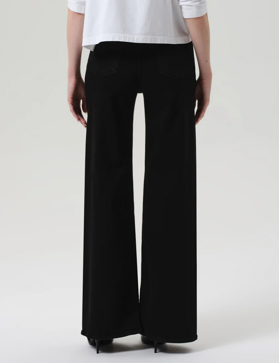 Lyra Long Wide Leg, Plush Black