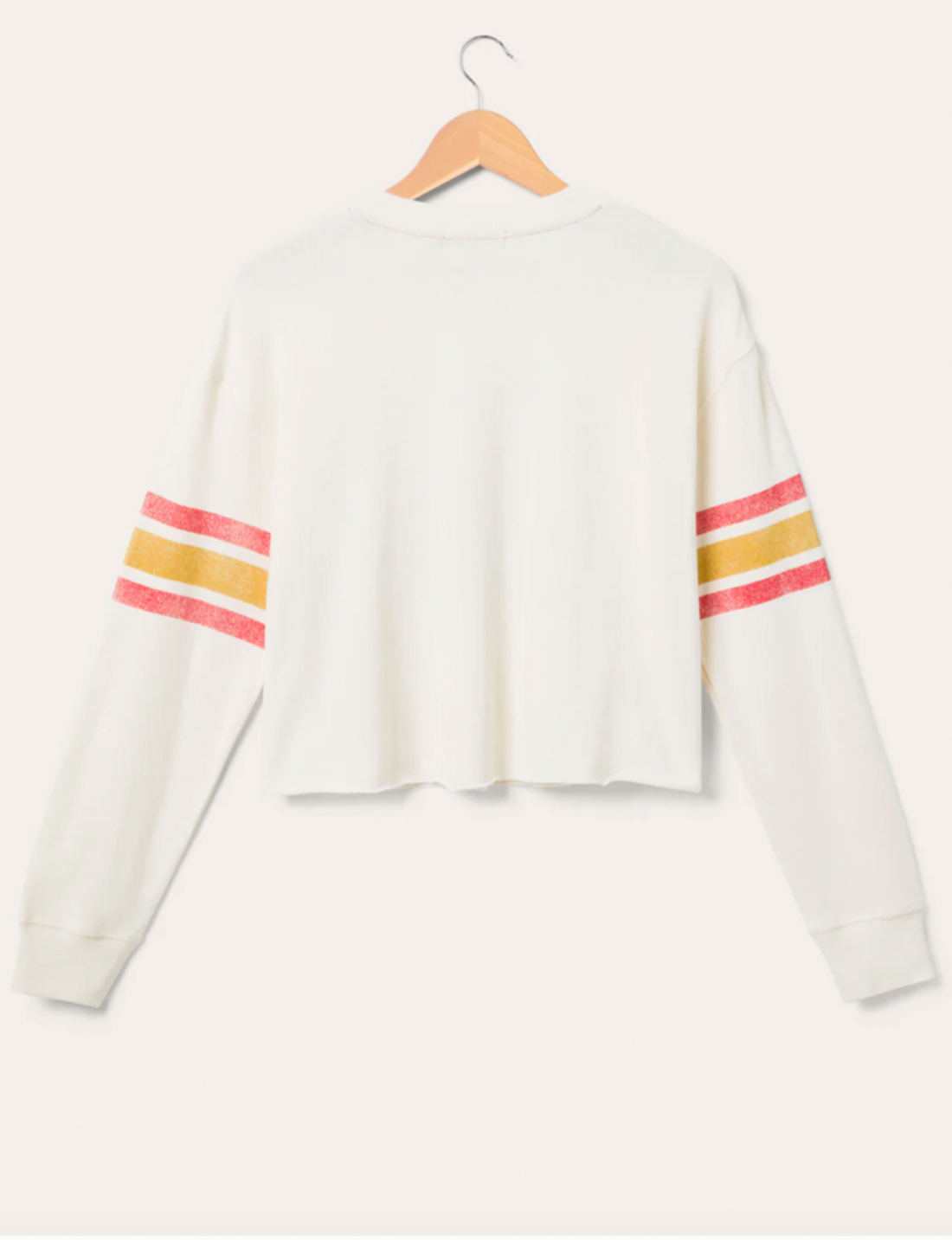 SF 49ers Kickoff Crop Fleece, Vintage White