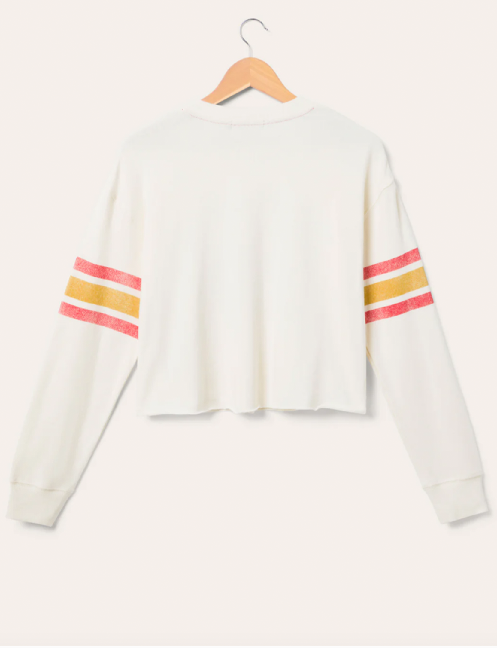 SF 49ers Kickoff Crop Fleece, Vintage White