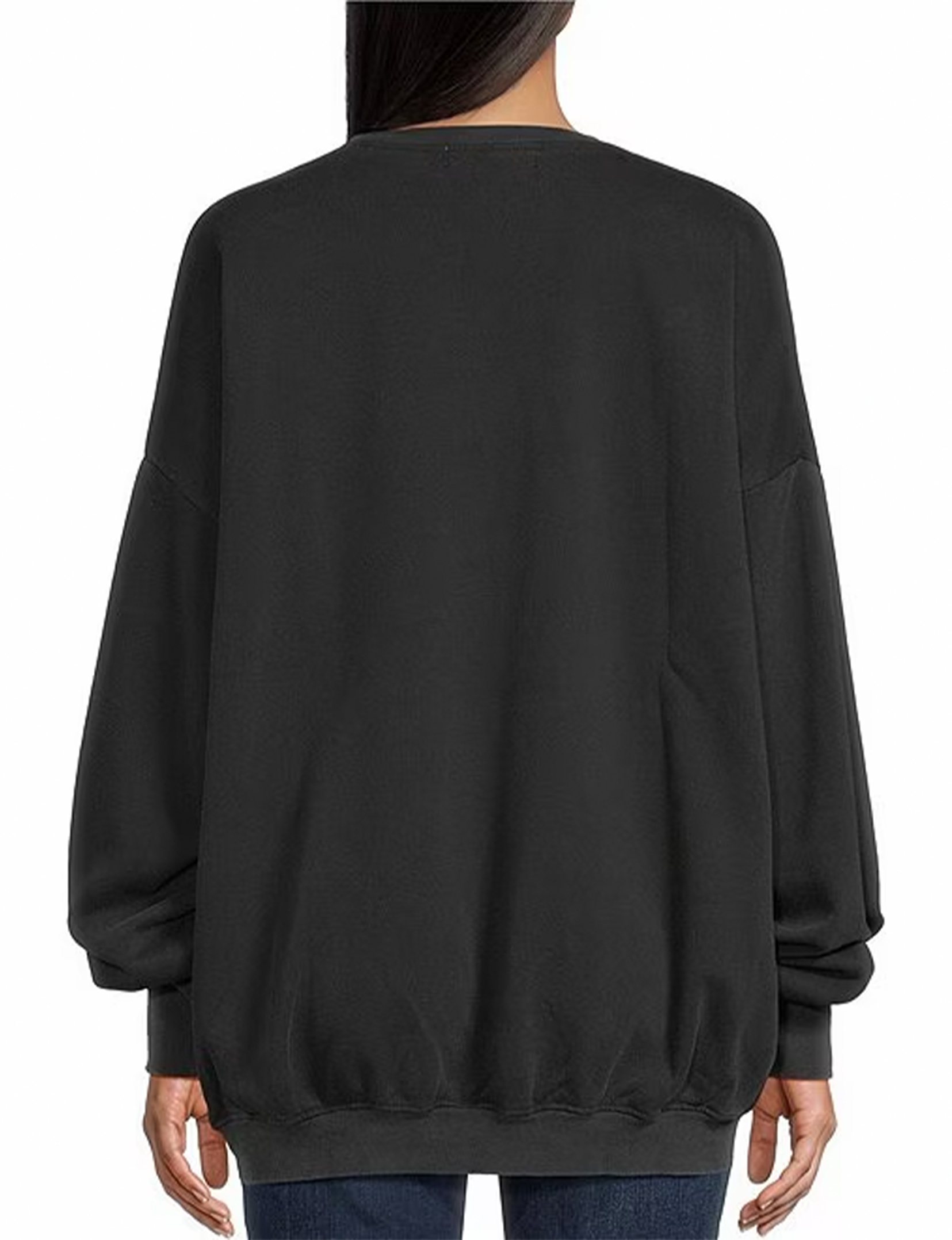 Rhinestone Star Jumper, Black/Snow