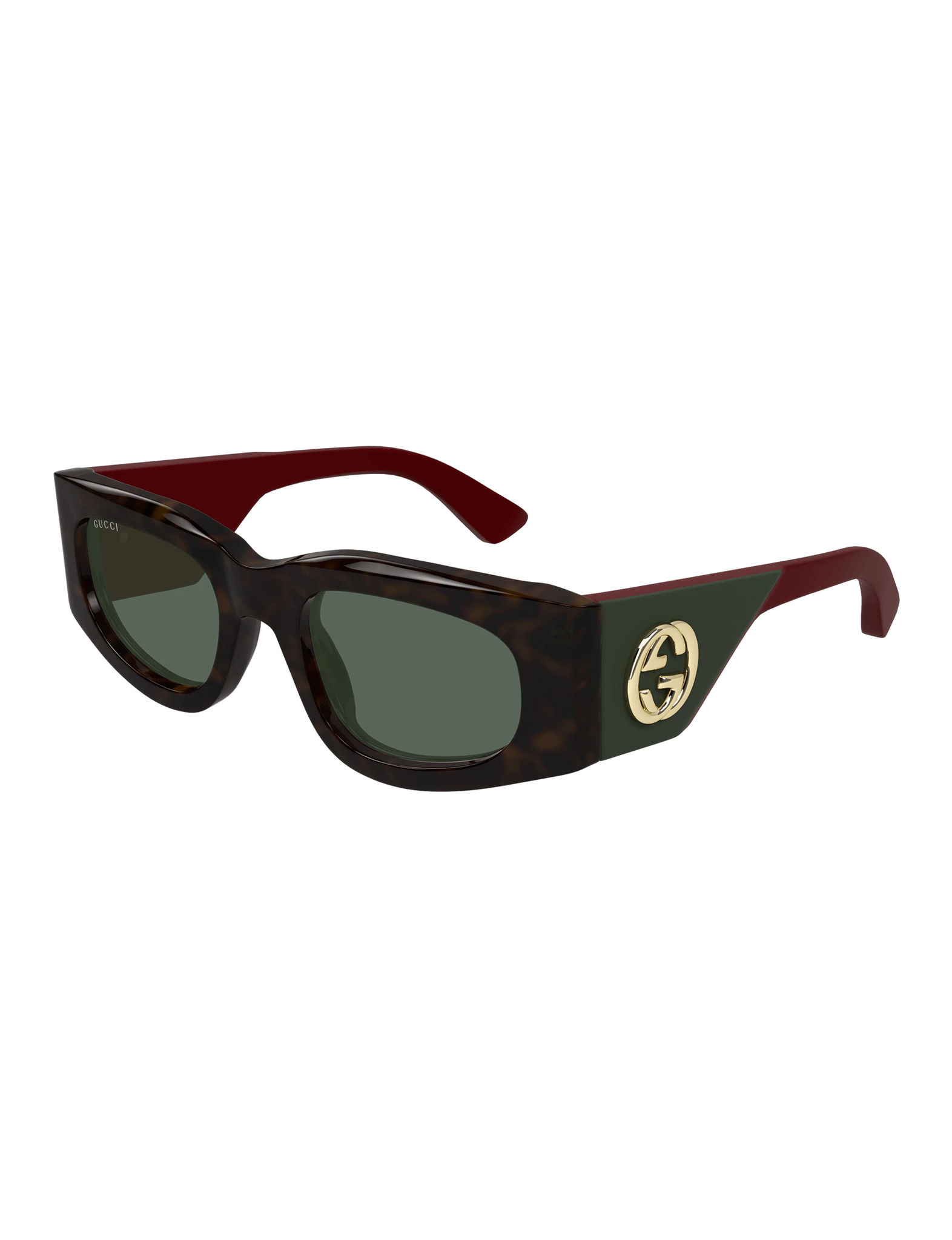 GG1664S-002 Sunglasses, Havana/Red/Green