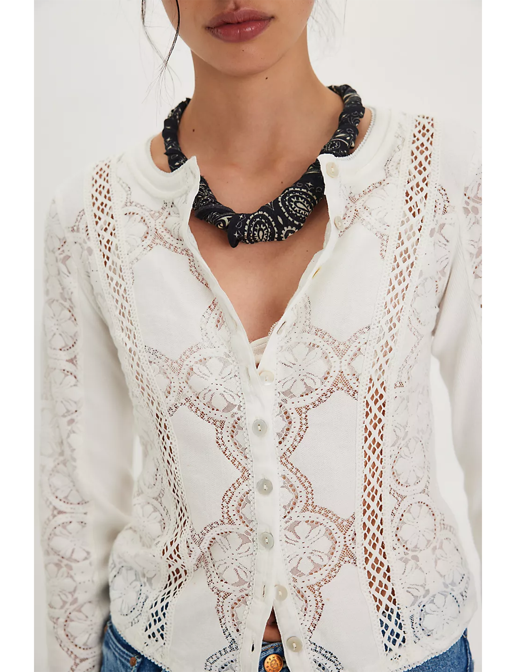 Jae Knit Long Sleeve, Sugar Swizzle