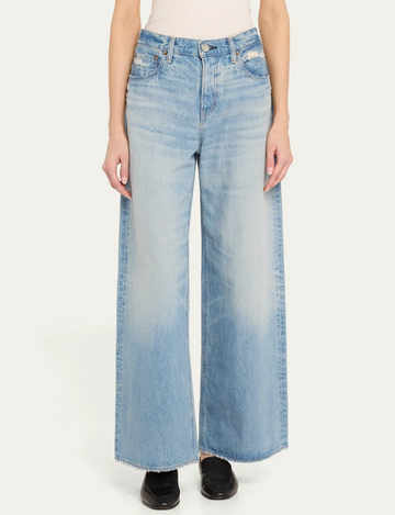 Lowell Super Wide Pants, Light Blue
