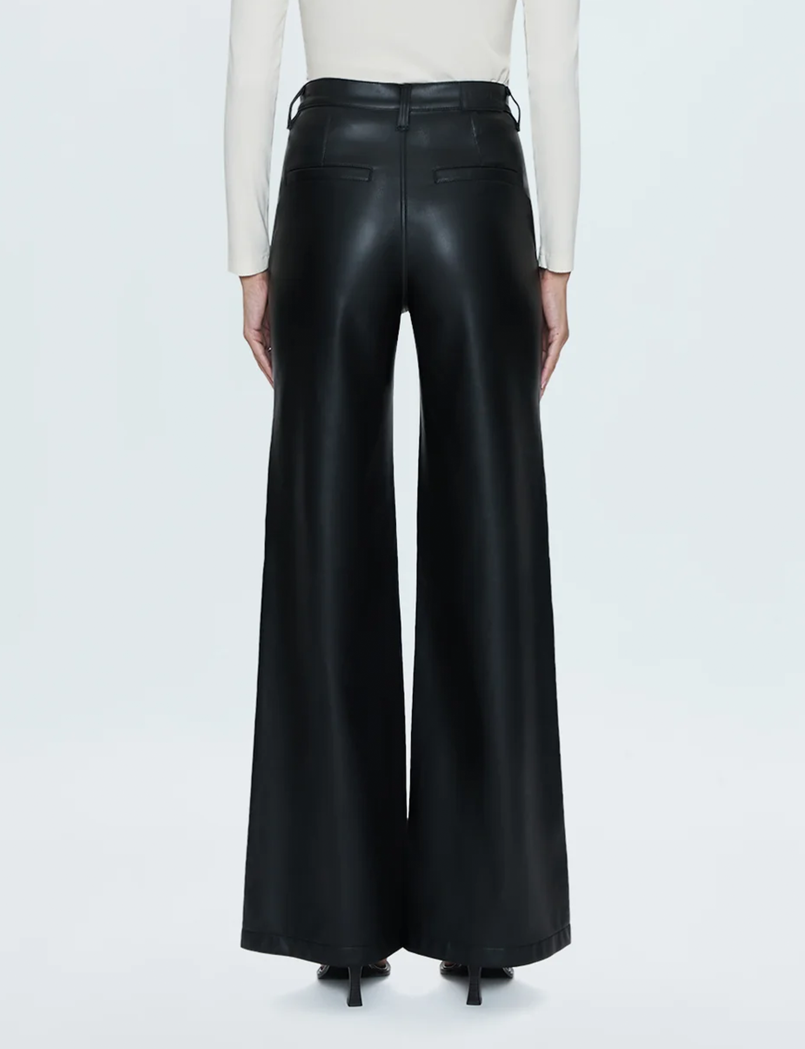 Lana Wide Leg Trouser, Slate Black