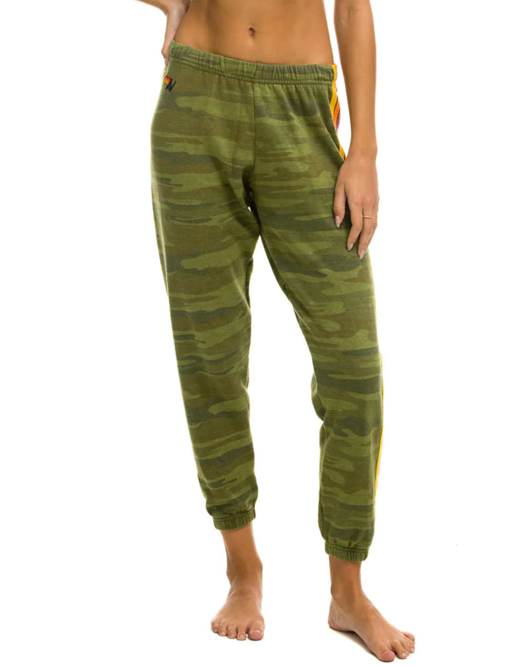 5 Stripe Sweatpants, Camo