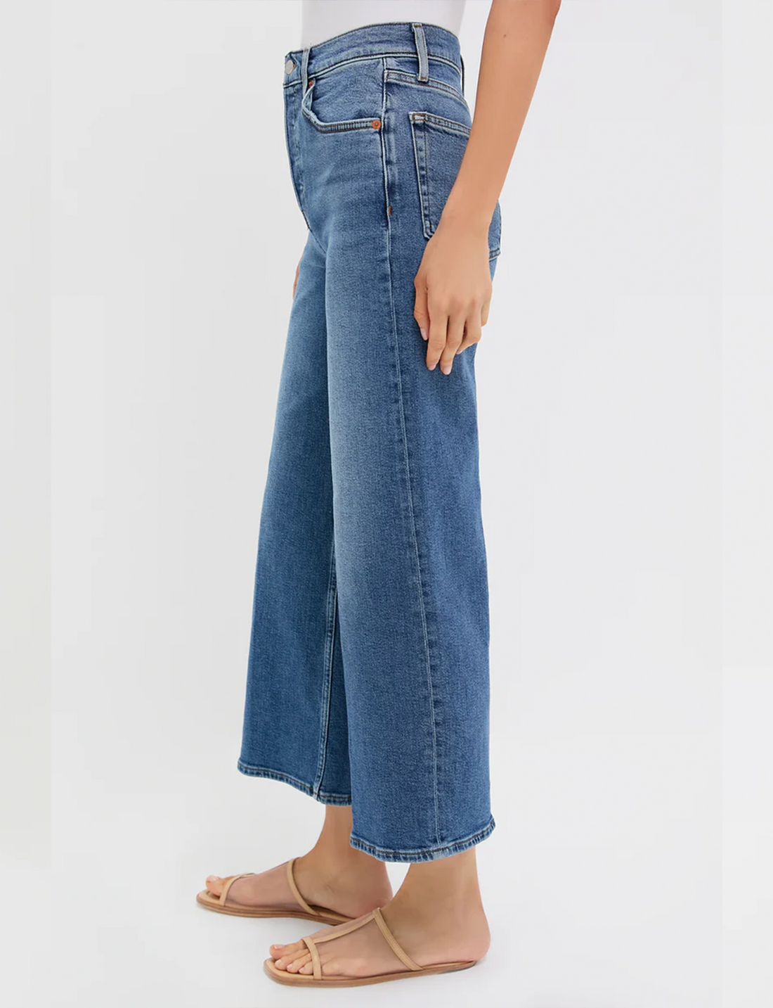 High Rise Wide Leg Crop, Mid 70s