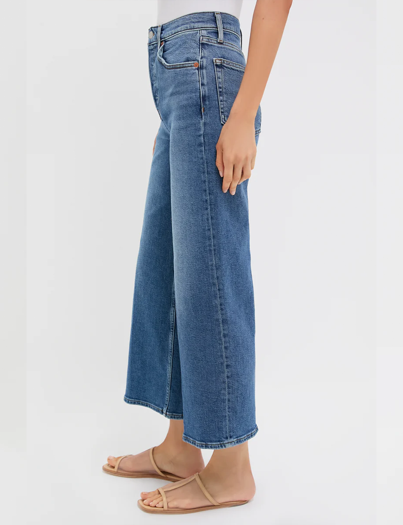 High Rise Wide Leg Crop, Mid 70s