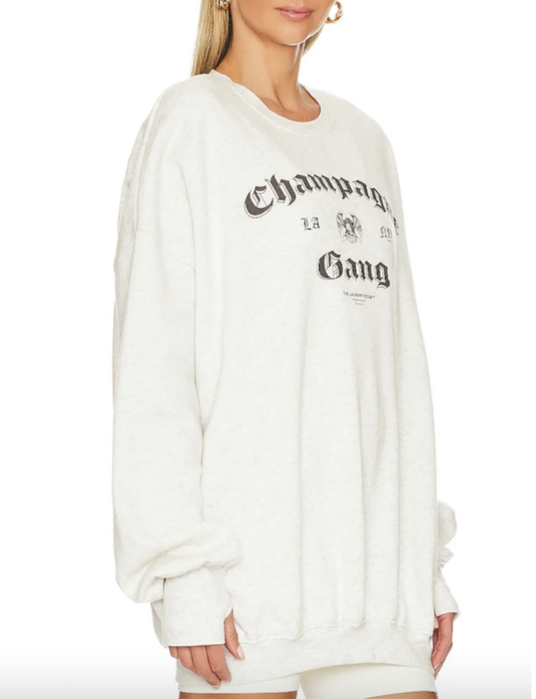 Champagne Gang Jumper, Pebble Heather