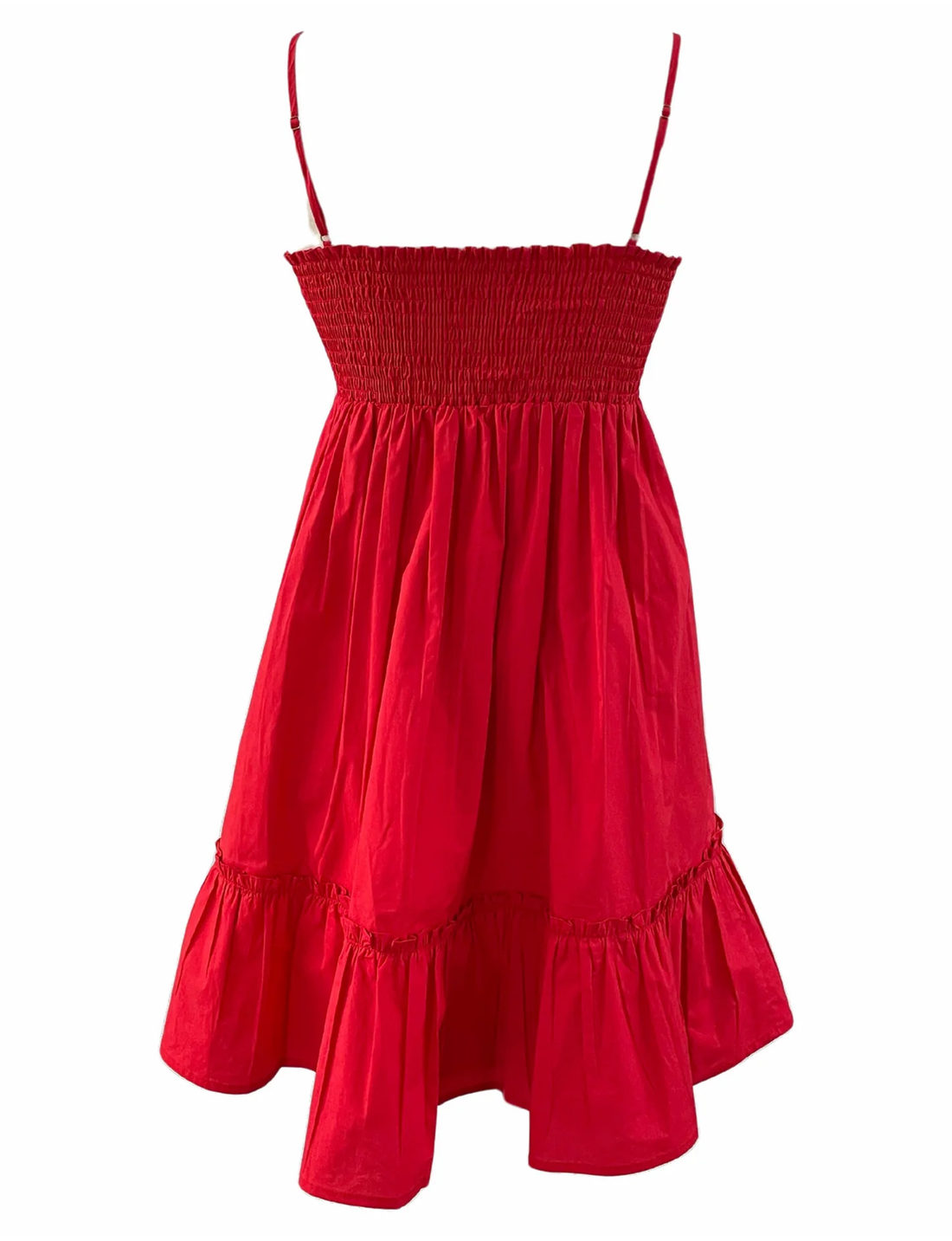 Miko Dress, Scarlet Red
