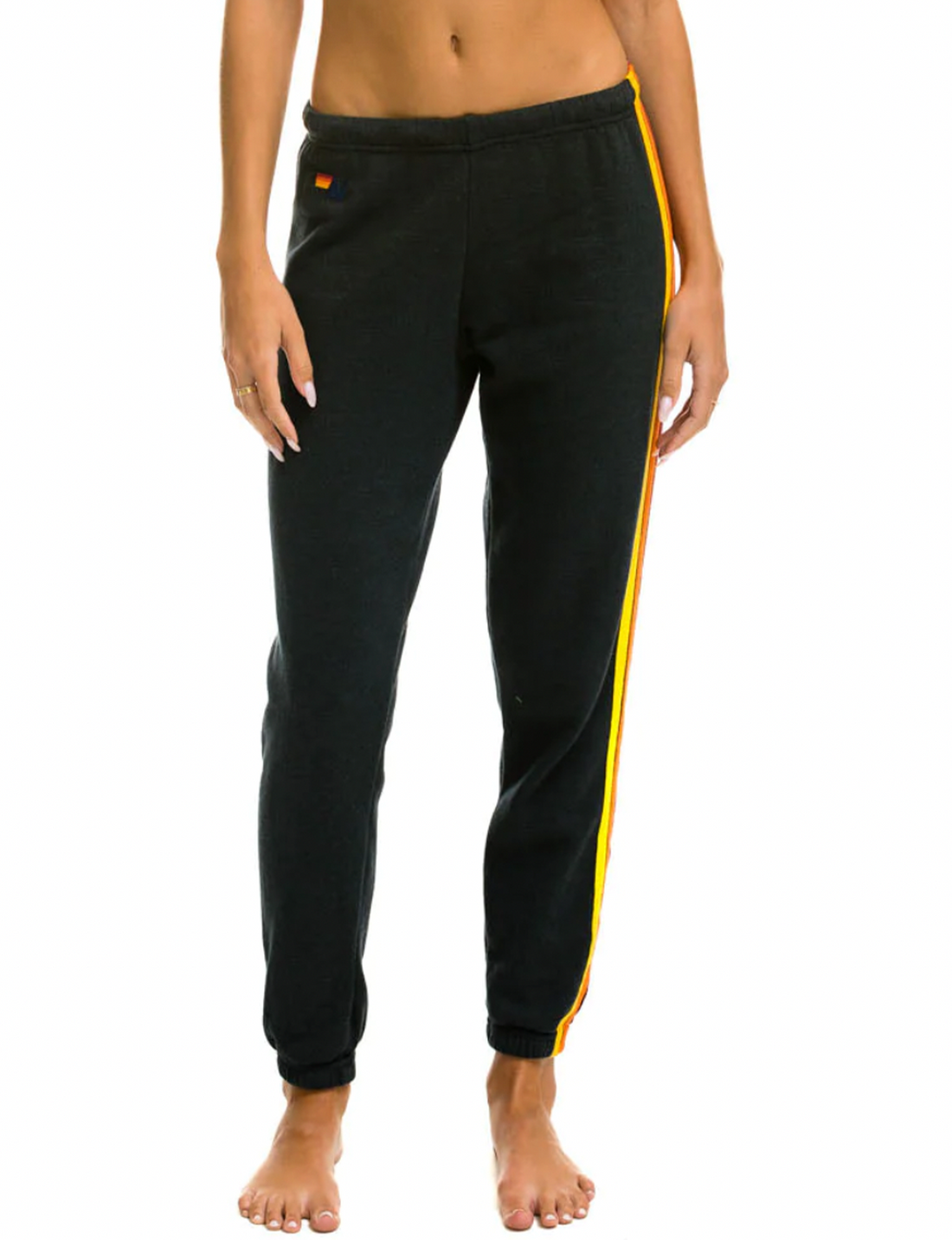 5 Stripe Sweatpants, Charcoal/Multi